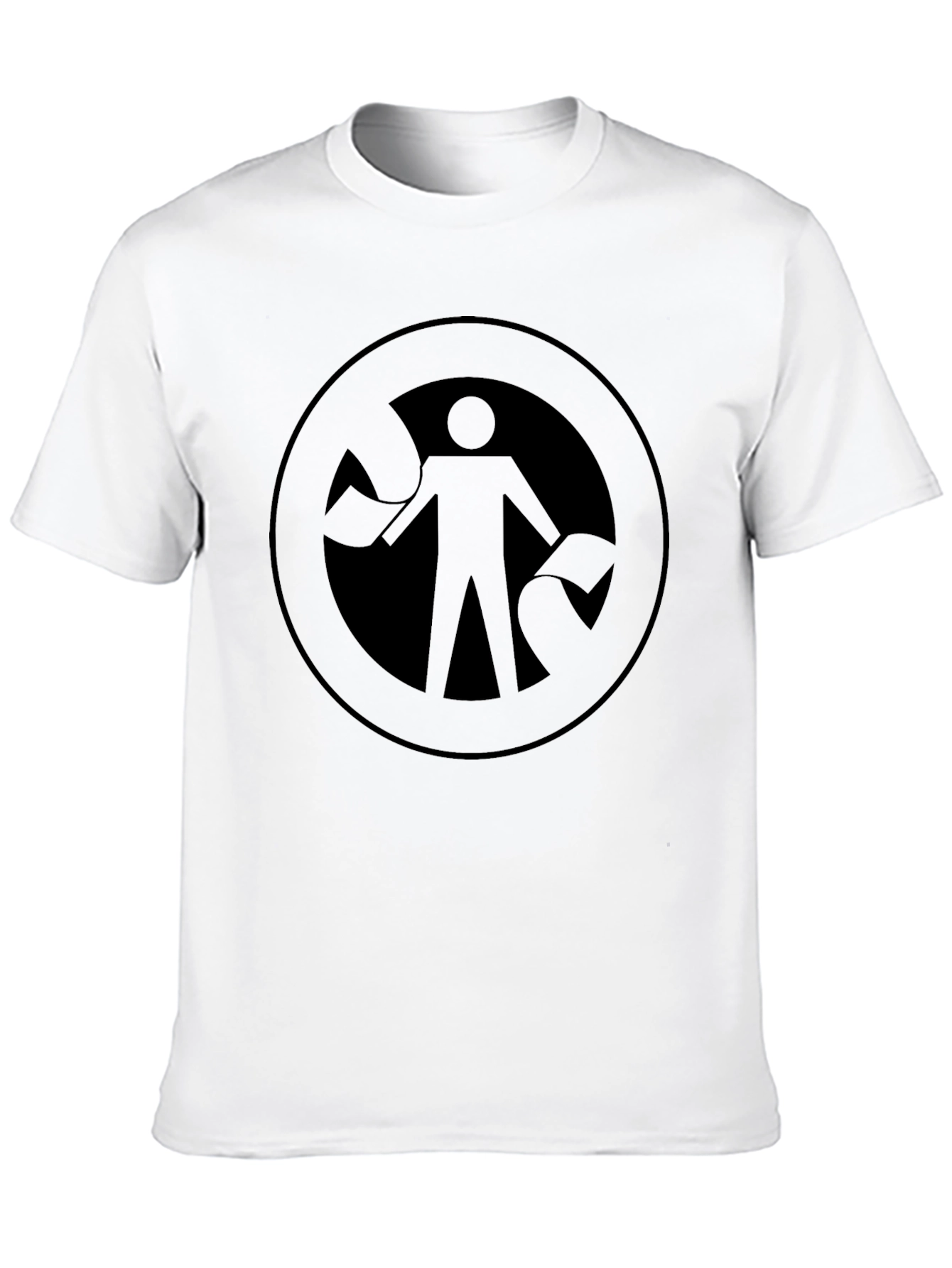 Abstract Figure Graphic Tee - Black Unisex Shirt