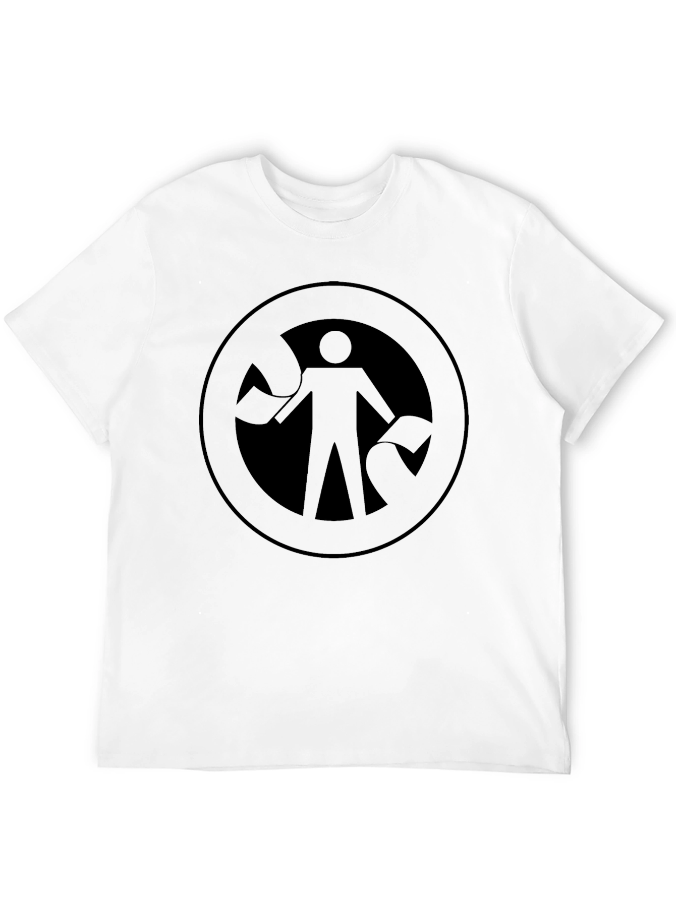 Abstract Figure Graphic Tee - Black Unisex Shirt