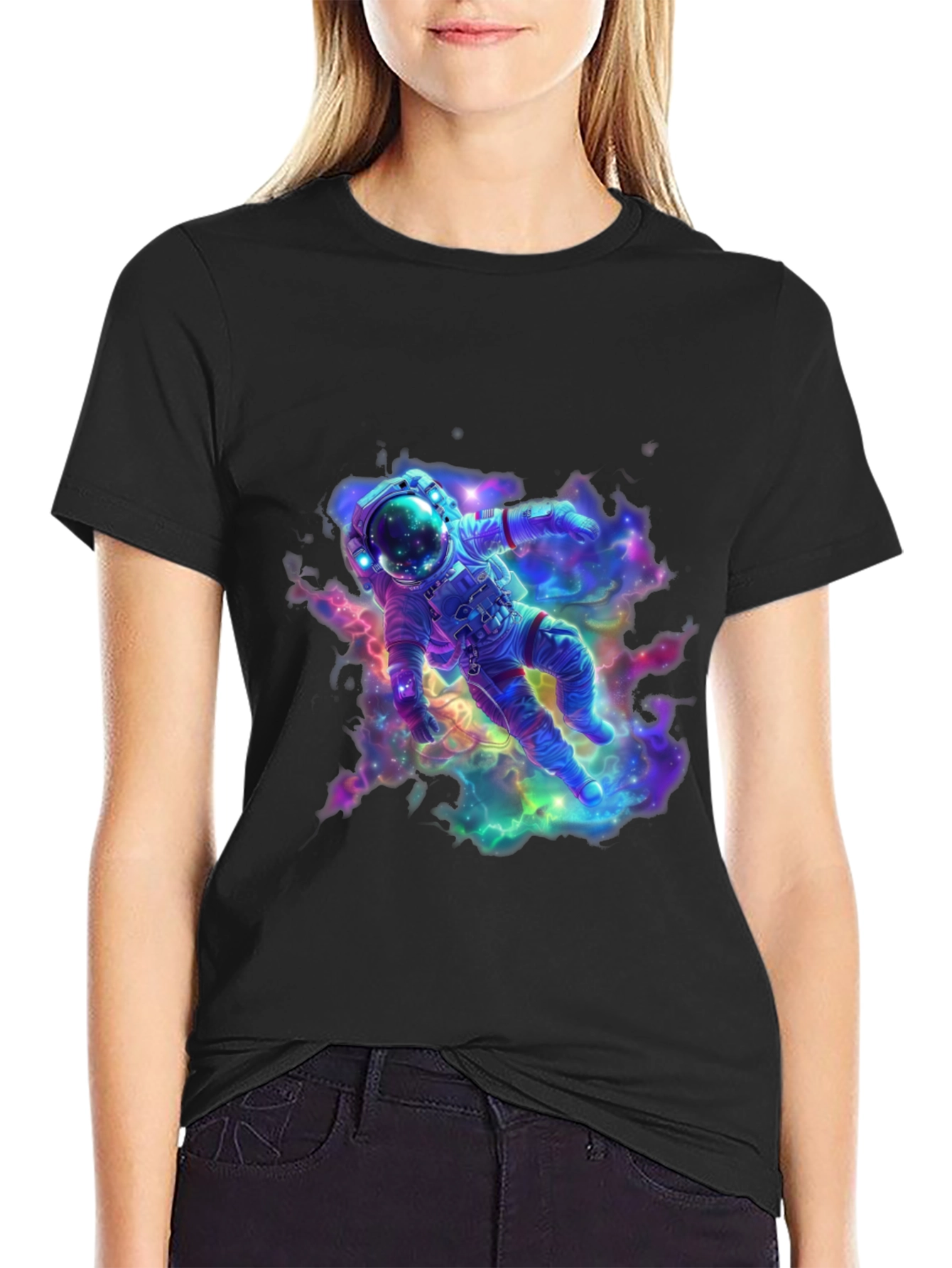 Astronaut Galaxy T-Shirt - Space Design