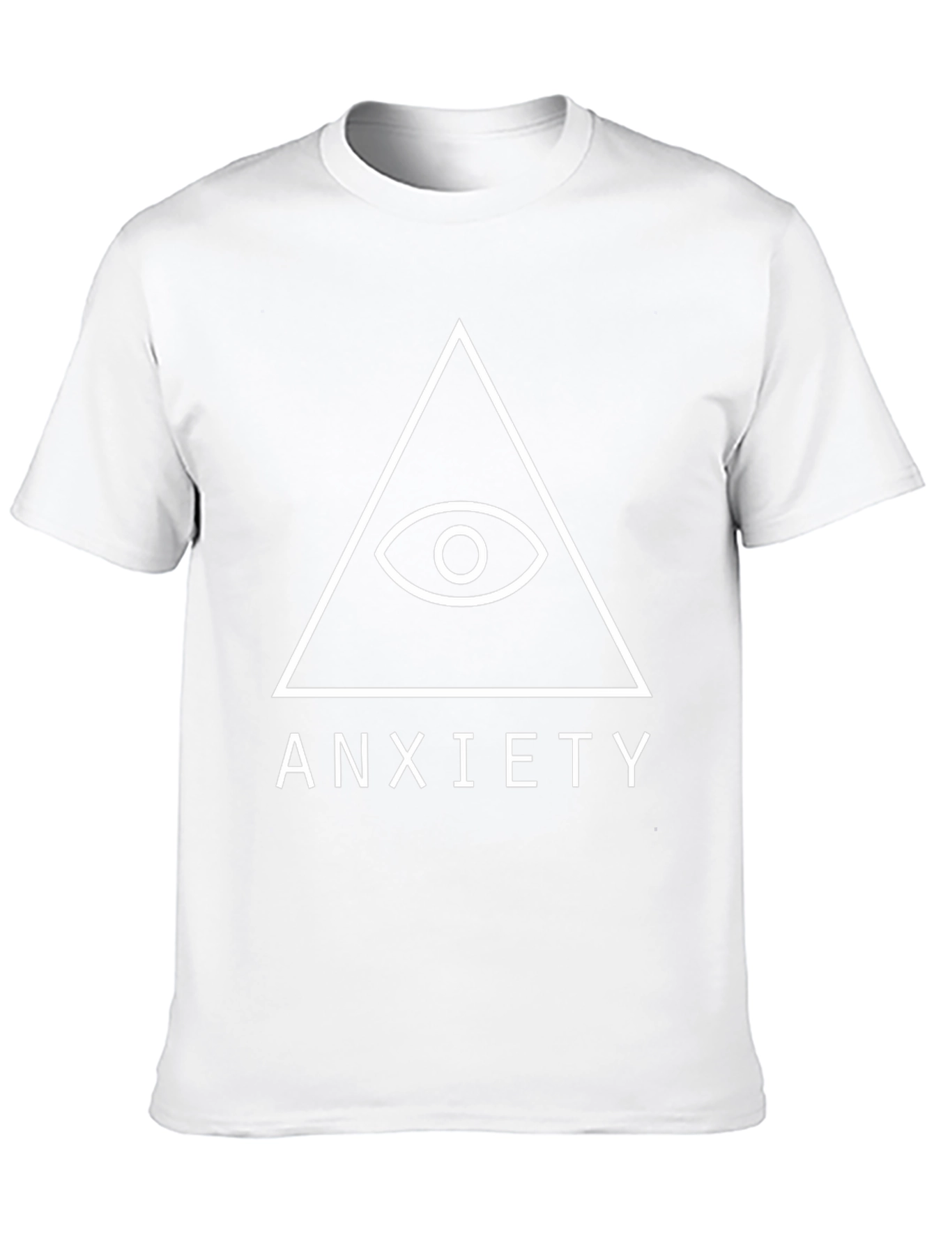 Anxiety Pyramid Eye Black T-Shirt