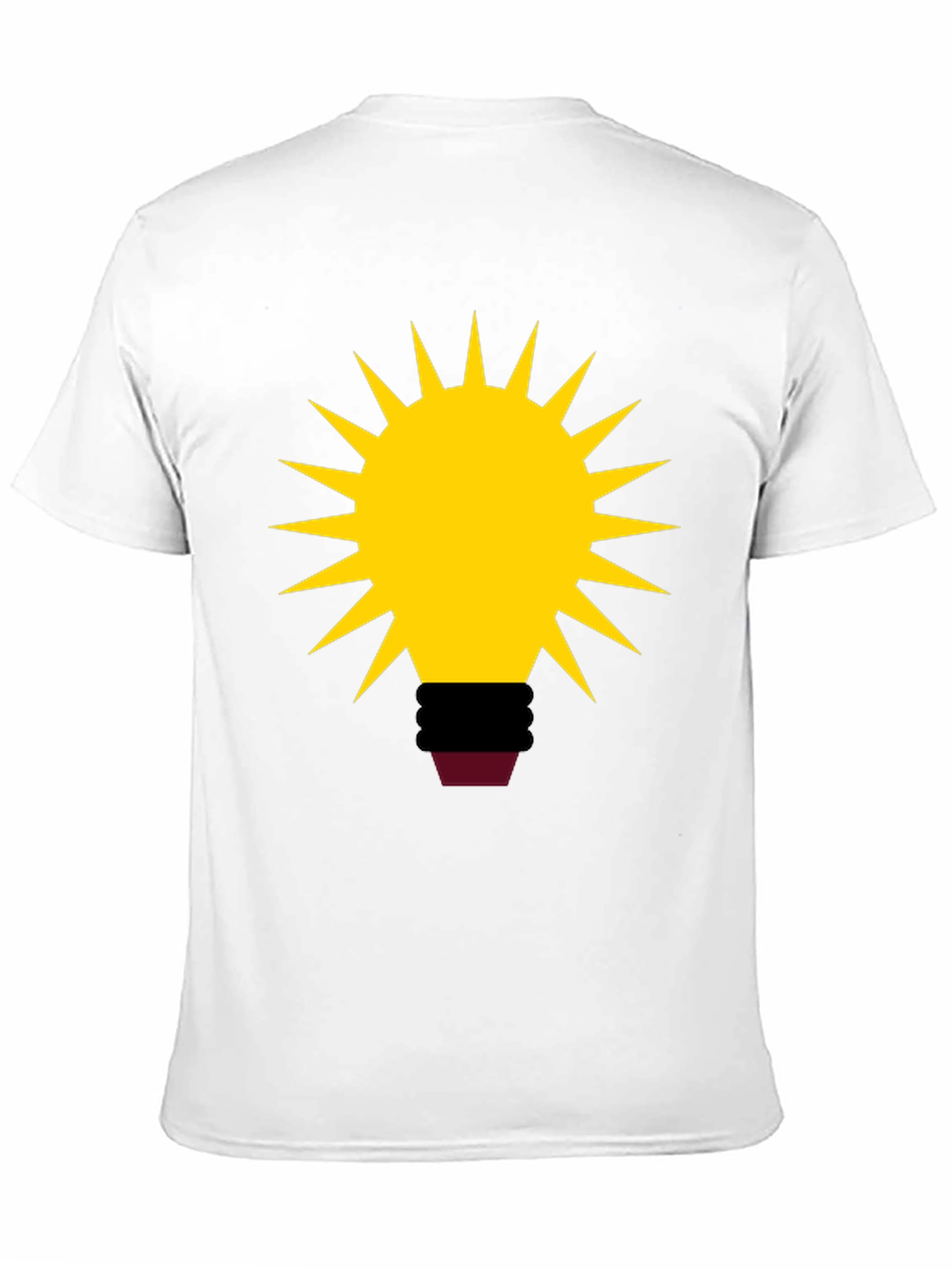Abstract Bulb Graphic Tee - Black Cotton Blend