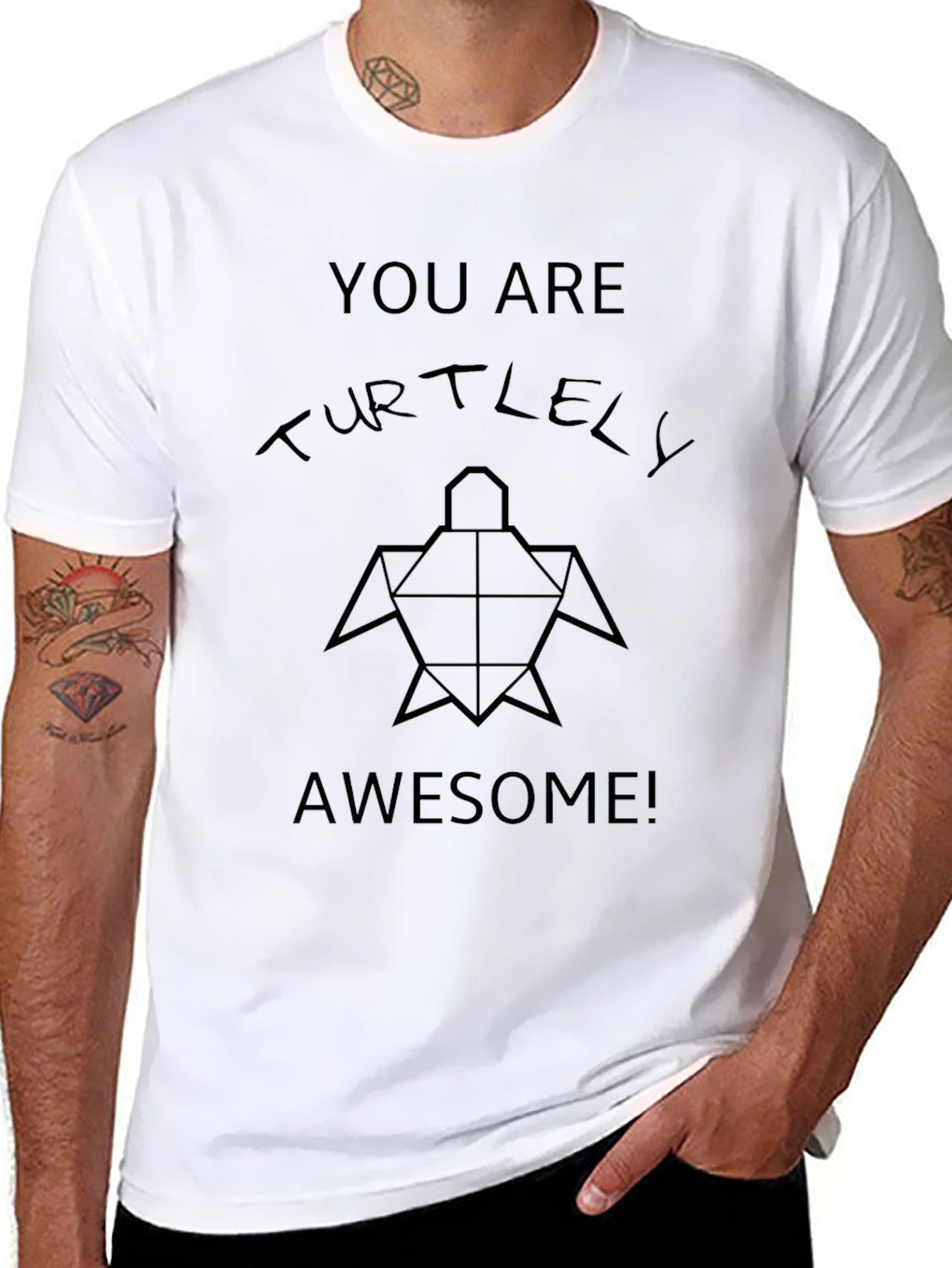 You Are Turtlely Awesome Black T-Shirt