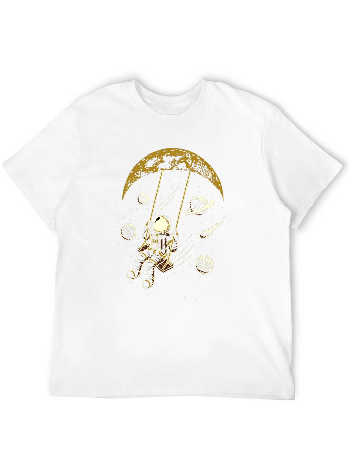 Astronaut Moon Swing Graphic Tee - Black