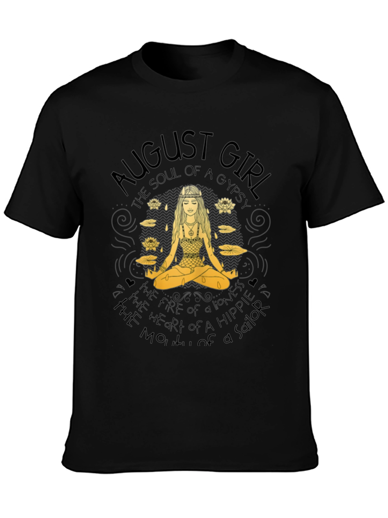 August Girl Gypsy Soul Black T-Shirt