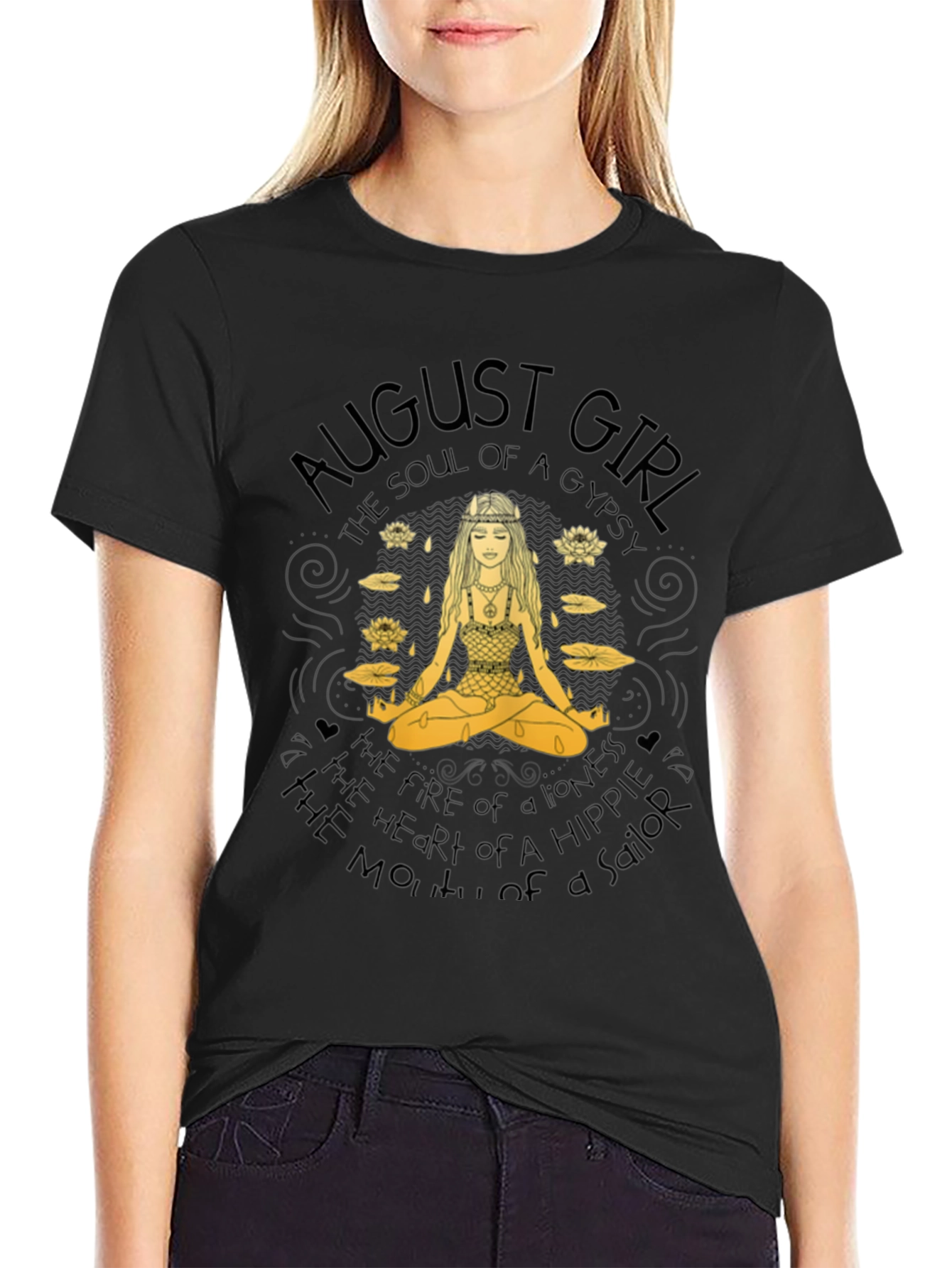 August Girl Gypsy Soul Black T-Shirt