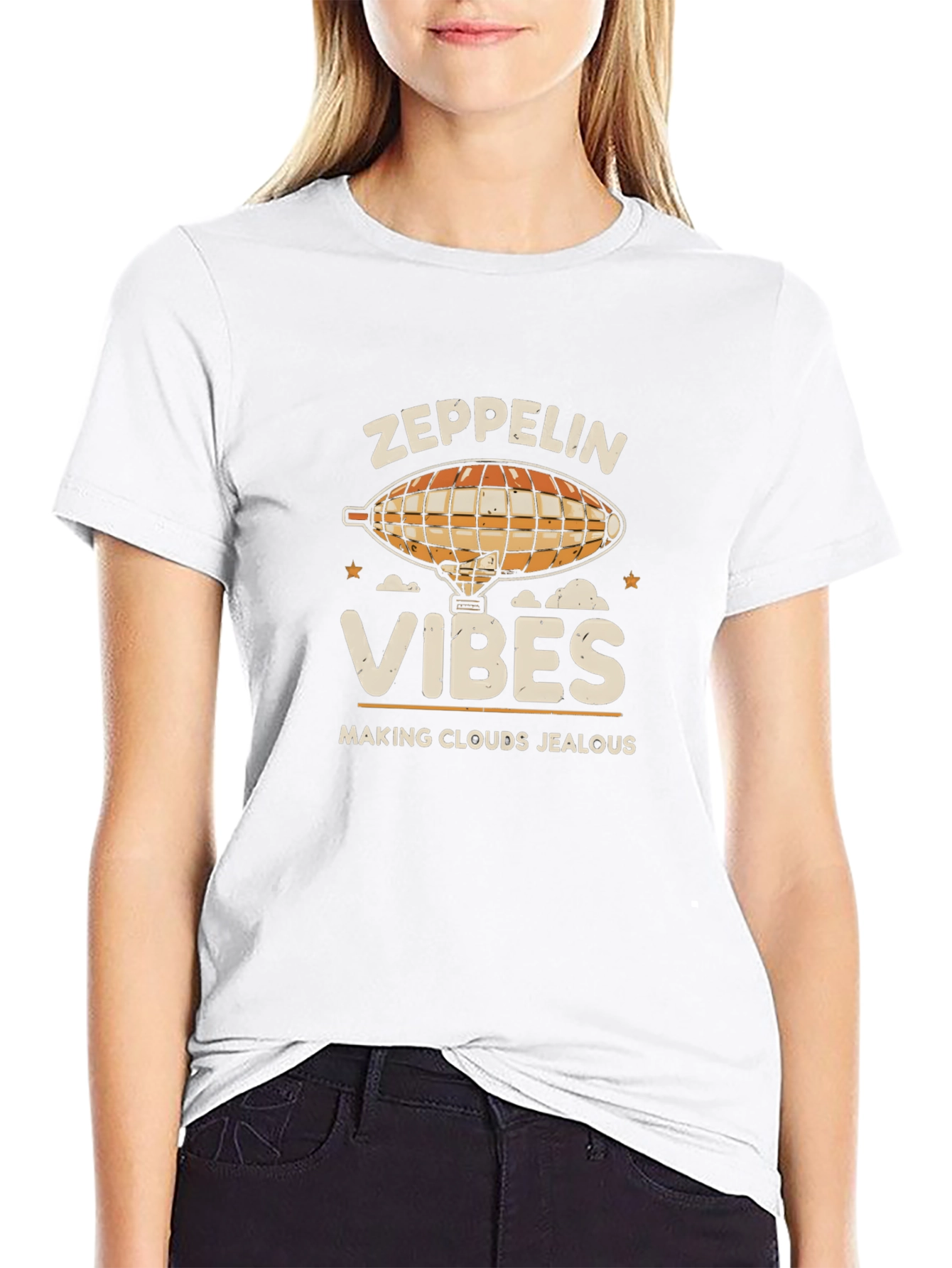 Zeppelin Vibes Graphic T-Shirt - Cloud Jealous