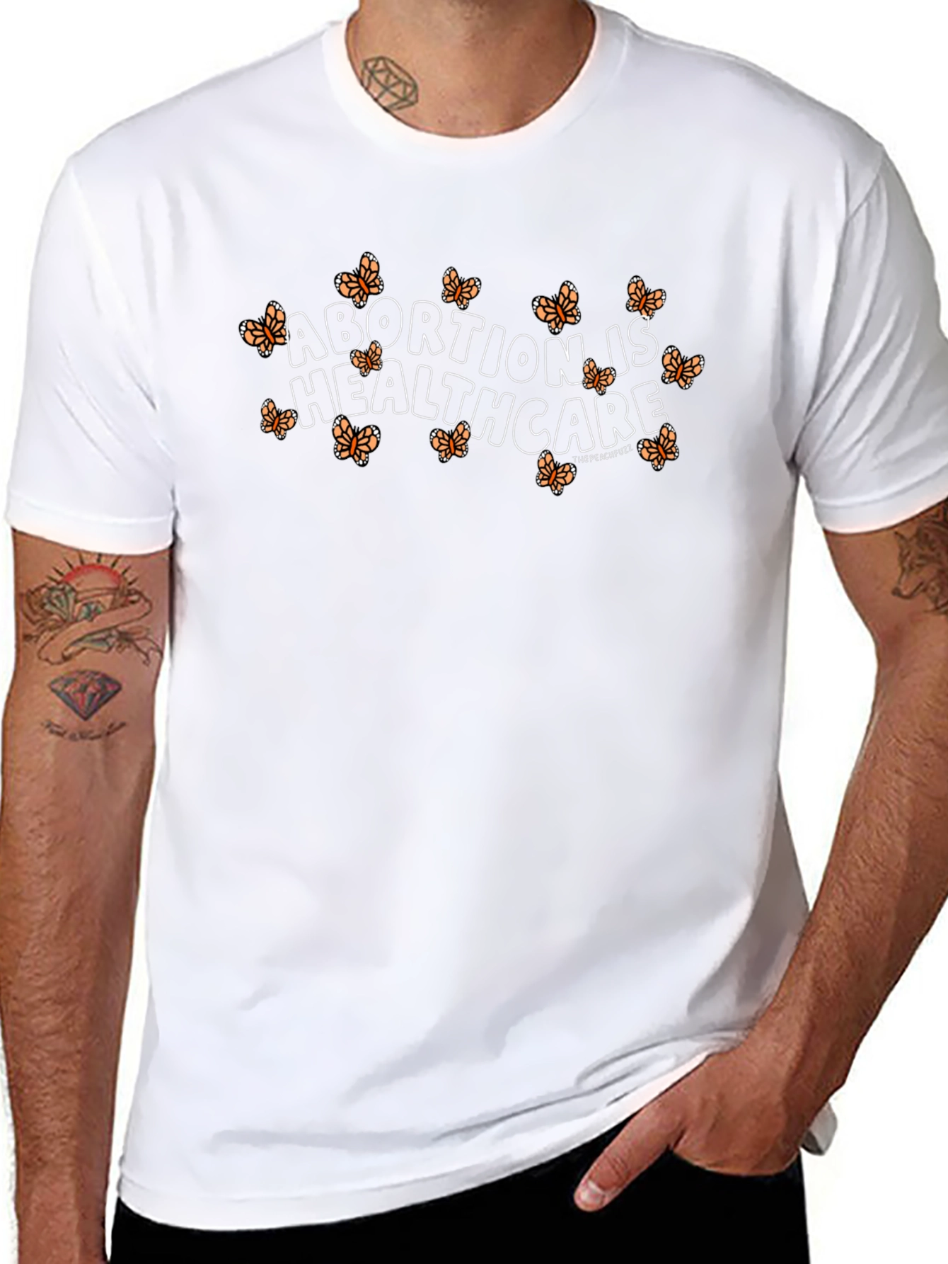 Abortion is Healthcare Butterfly Graphic T-Shirt