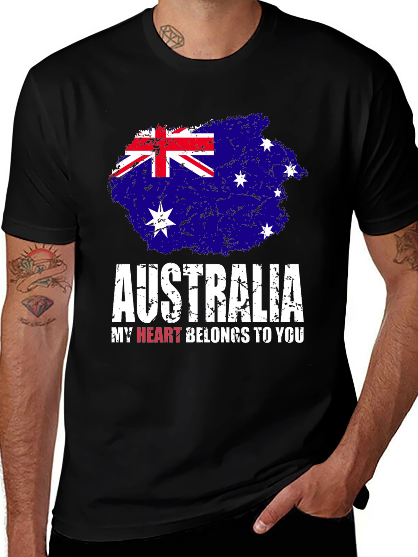 Australia Flag Graphic T-Shirt