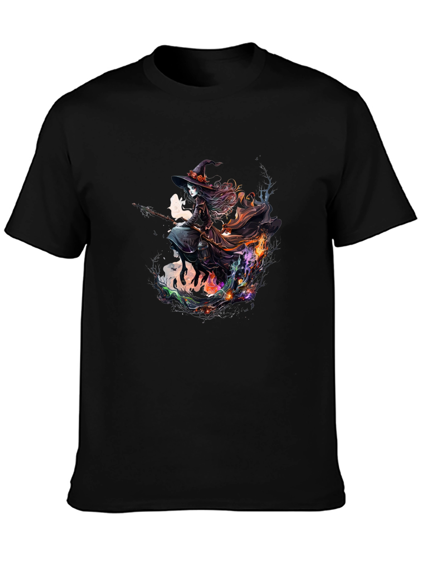 Witch Flying T-Shirt - Halloween Tee