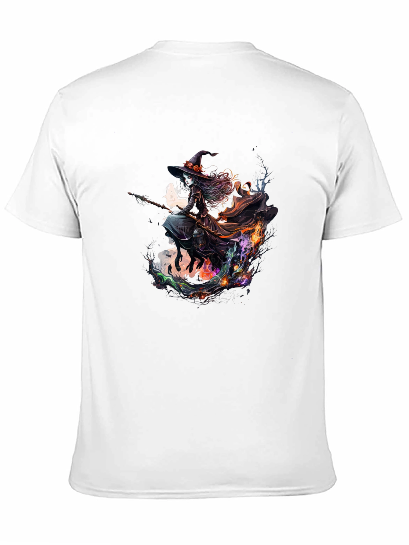 Witch Flying T-Shirt - Halloween Tee