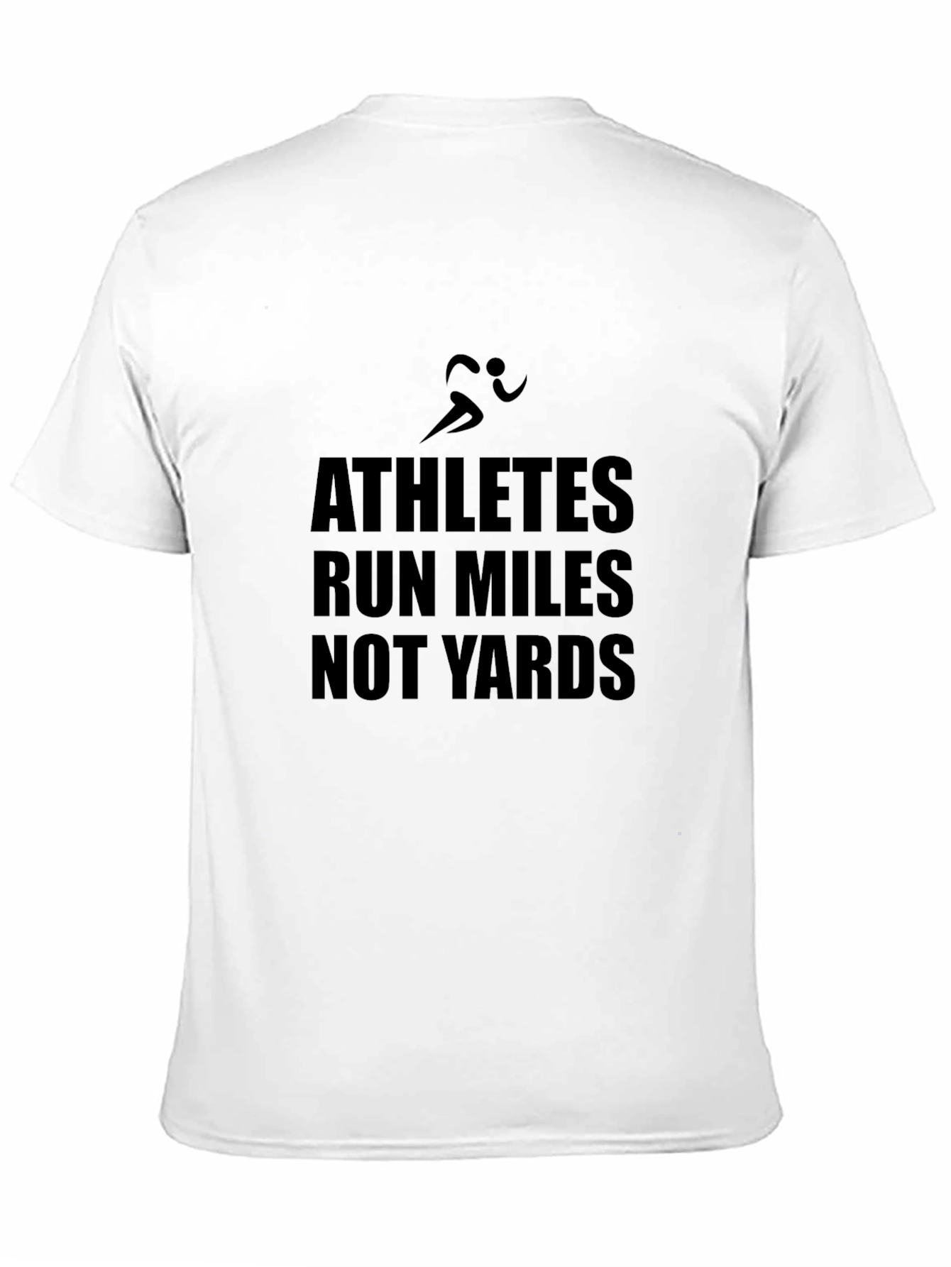 Athletes Run Miles T-Shirt - Black Graphic Tee