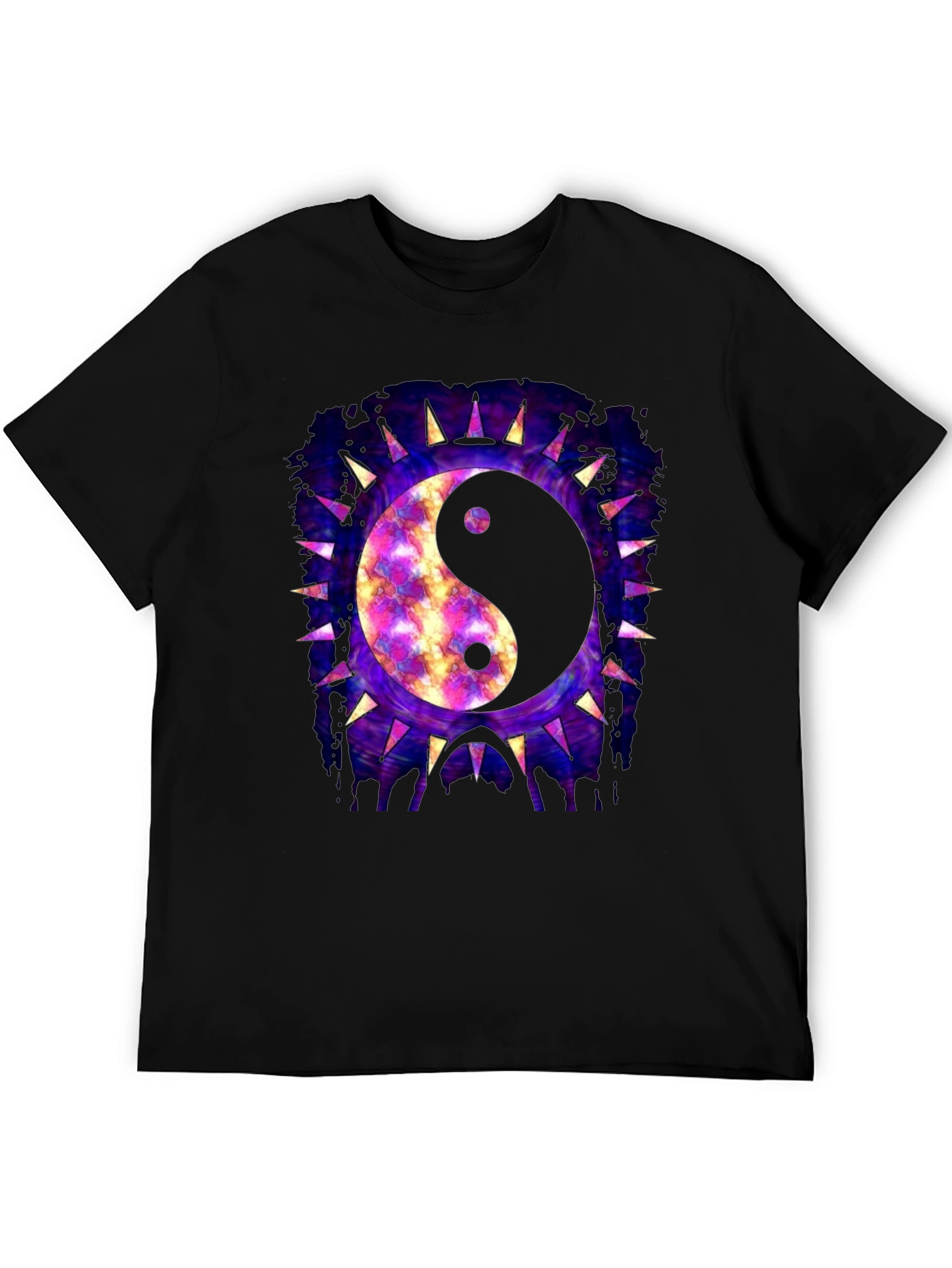 Yin Yang Galaxy Graphic T-Shirt