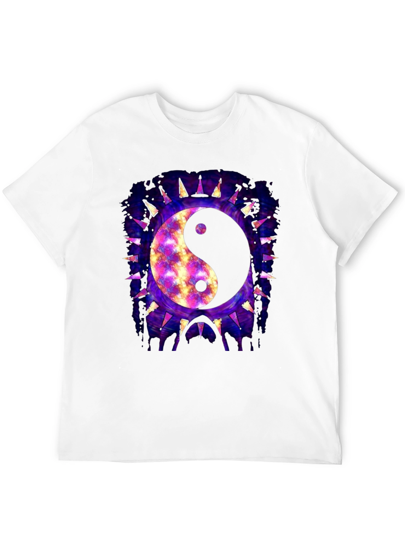 Yin Yang Galaxy Graphic T-Shirt