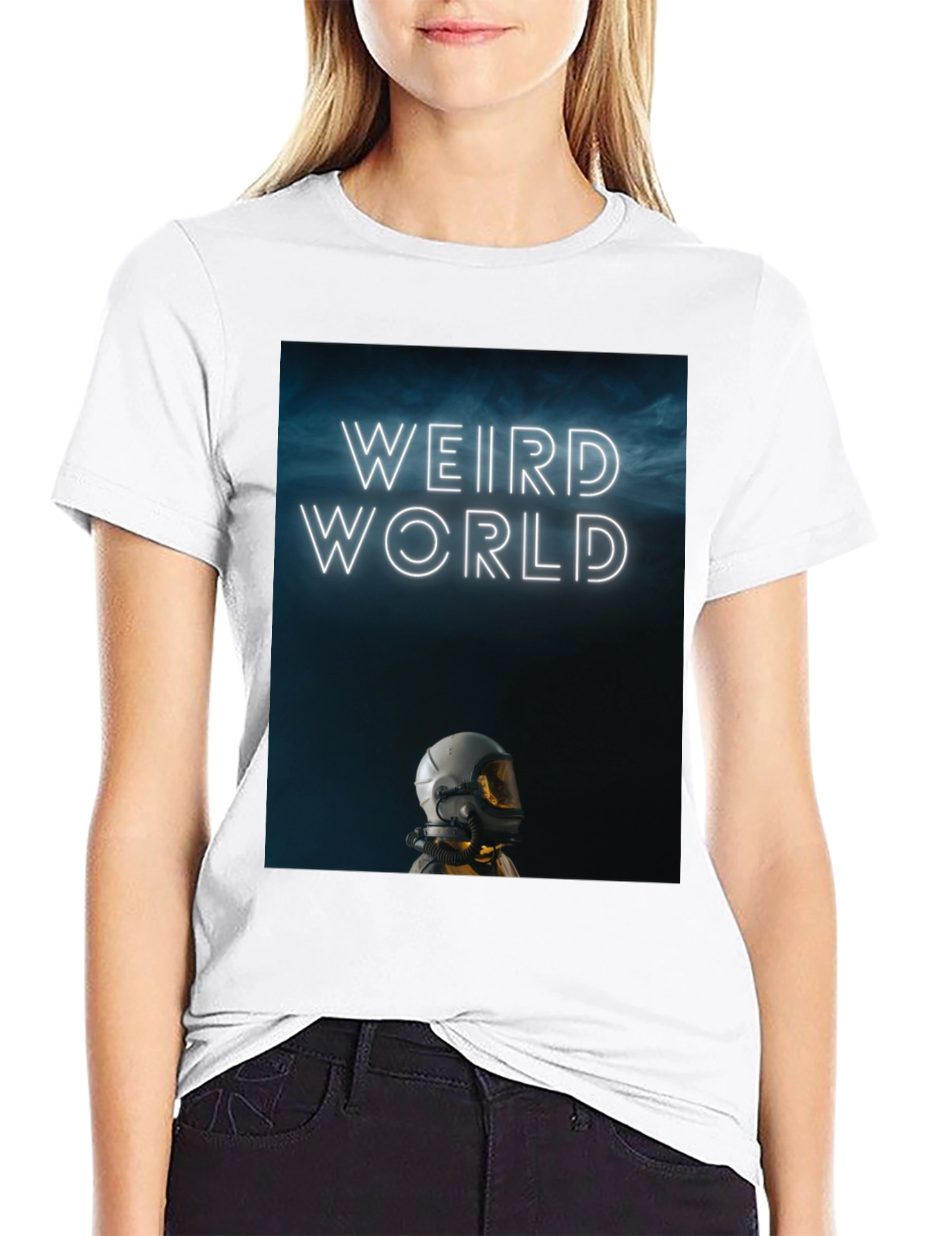 Weird World Astronaut Graphic Tee