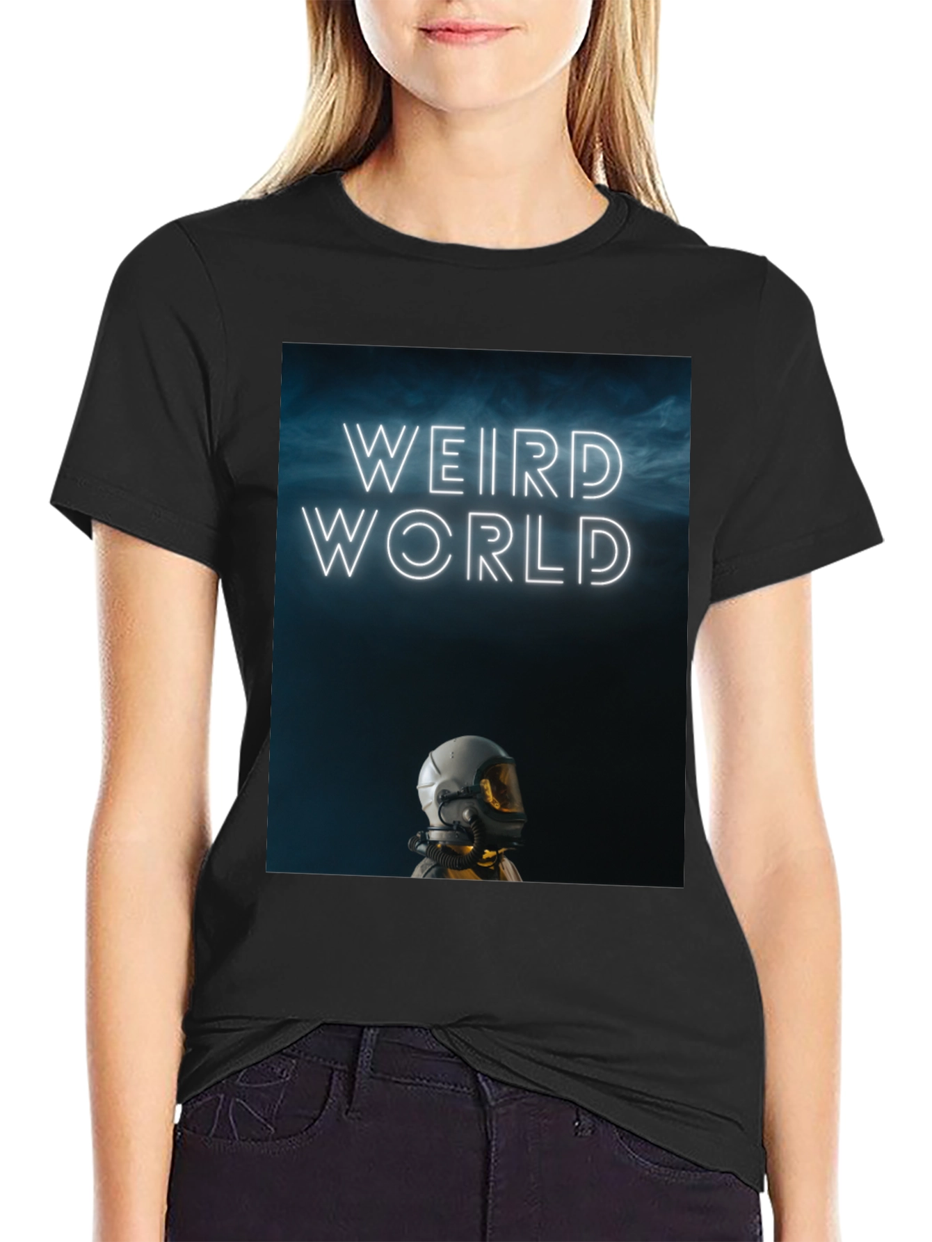 Weird World Astronaut Graphic Tee