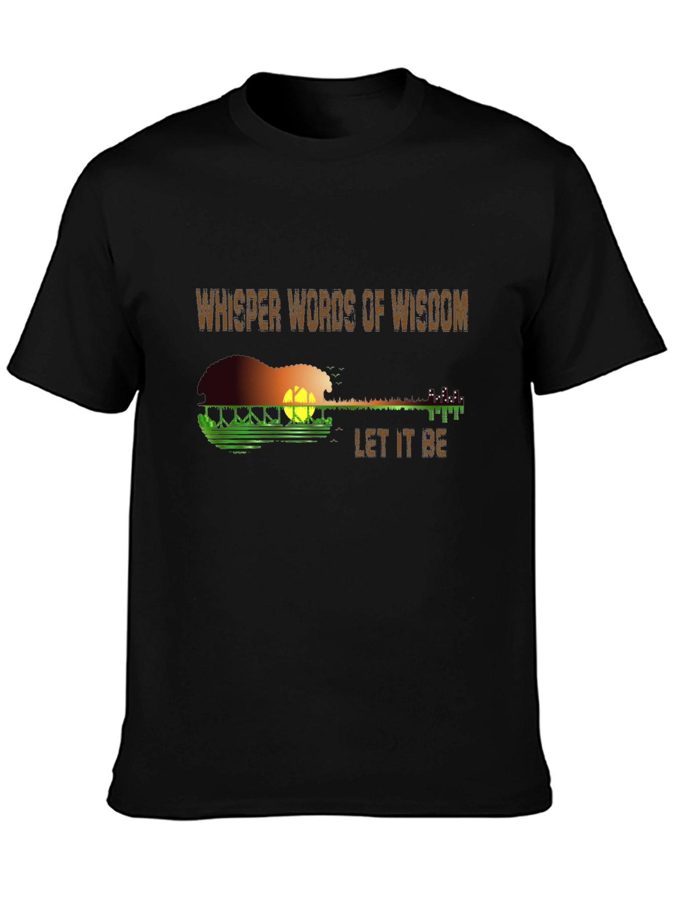 Whisper Words T-Shirt - Guitar Design