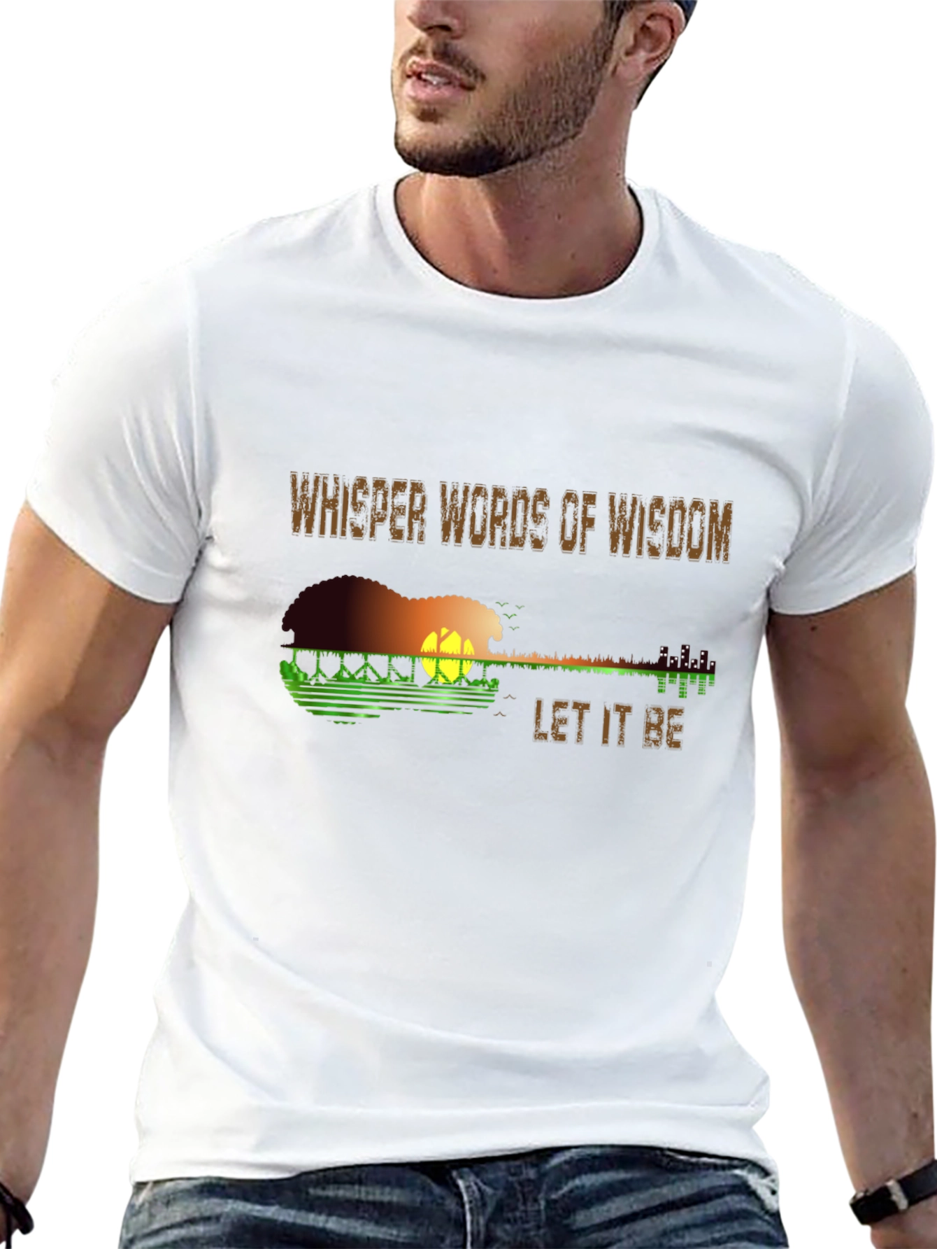 Whisper Words T-Shirt - Guitar Design