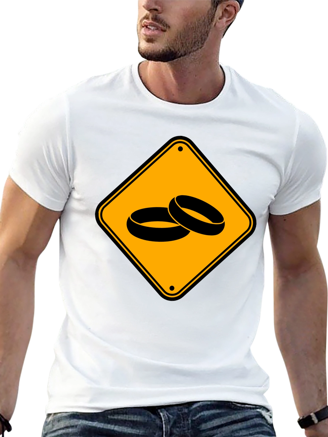 Warning Wedding Ahead Black T-Shirt