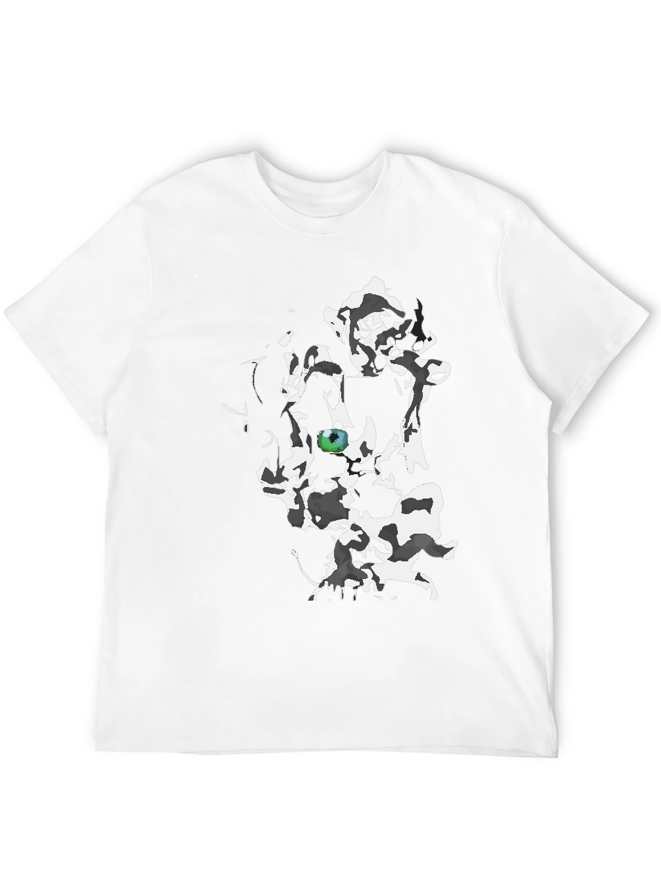 Abstract Eye Graphic Black T-Shirt