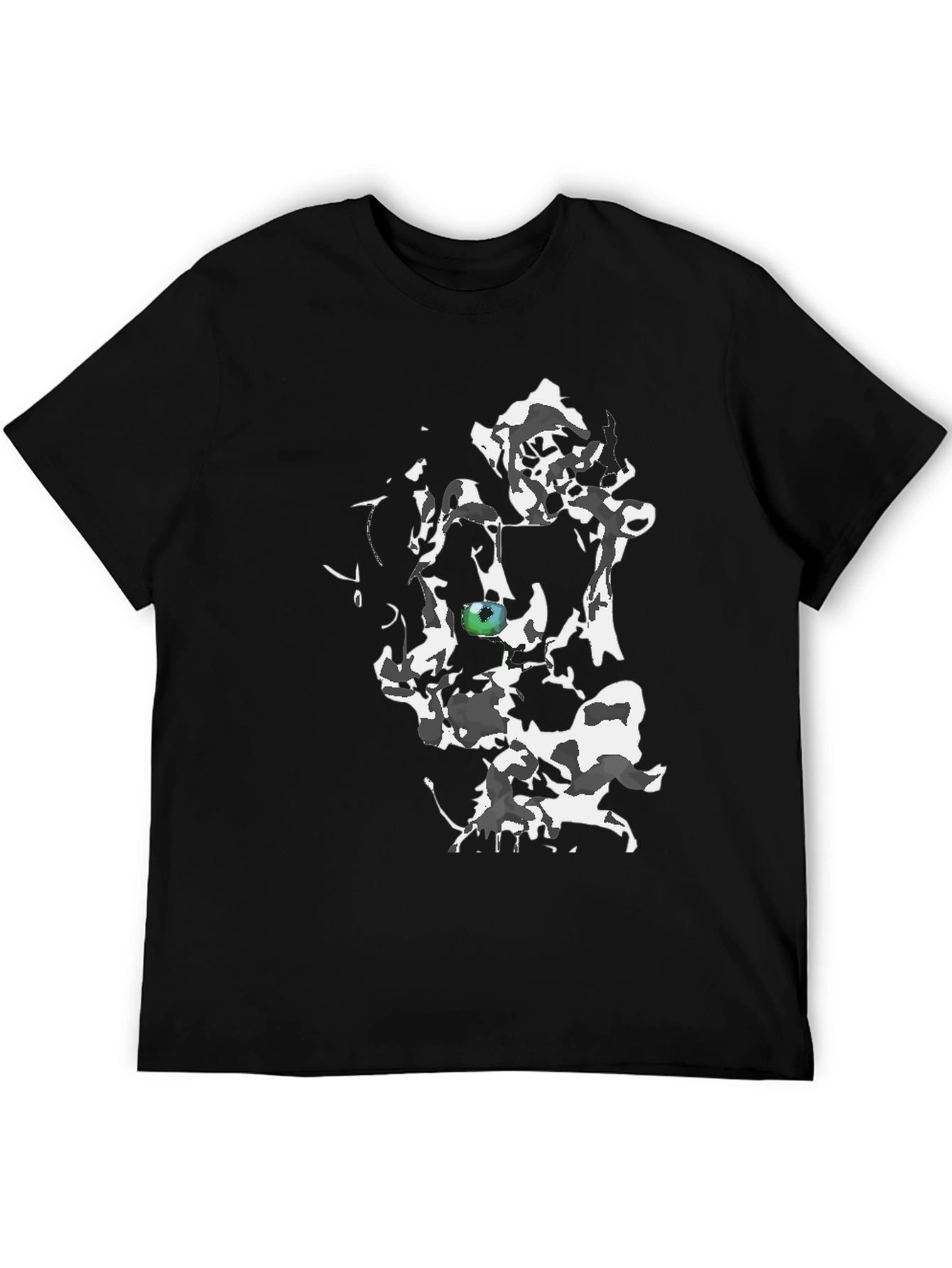 Abstract Eye Graphic Black T-Shirt