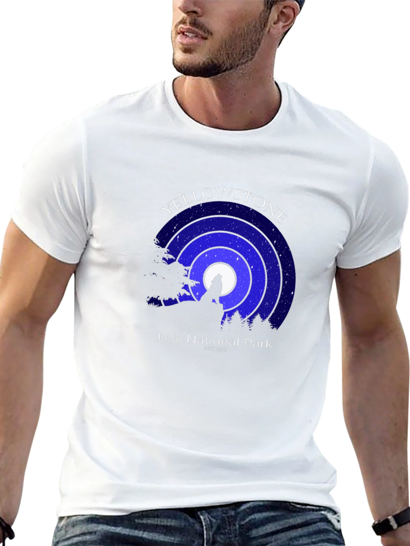 Yellowstone National Park Black Graphic Tee