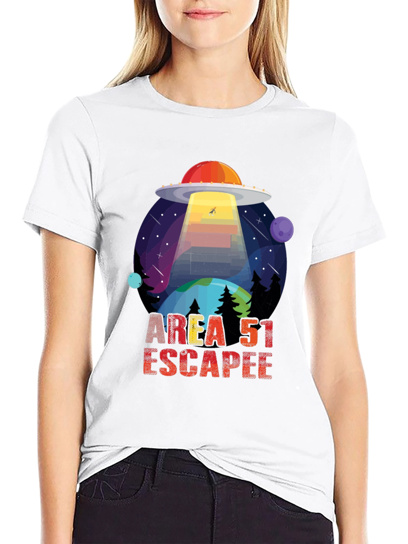 Area 51 Escapee UFO Graphic Tee