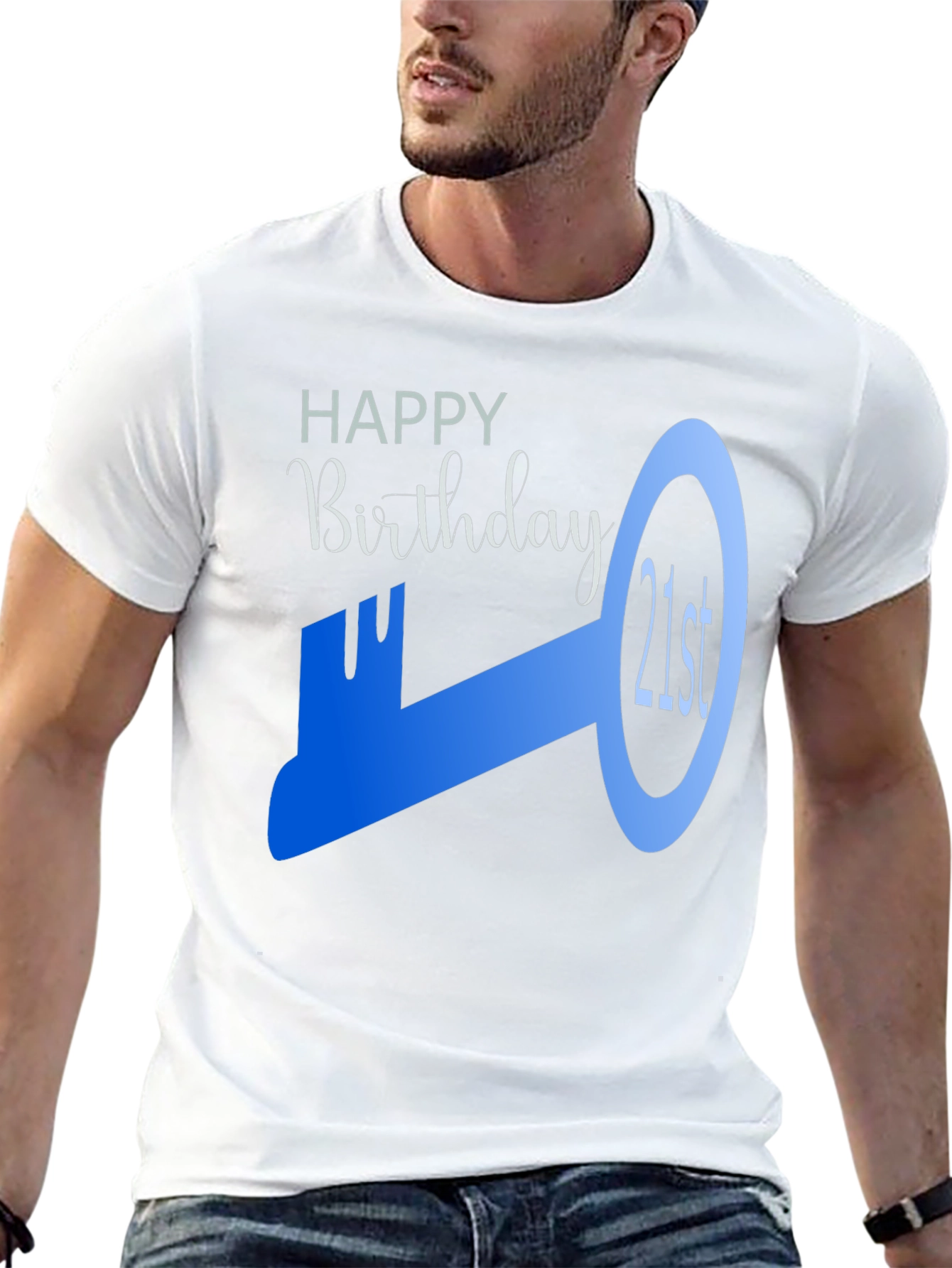 21st Birthday Key Graphic T-Shirt