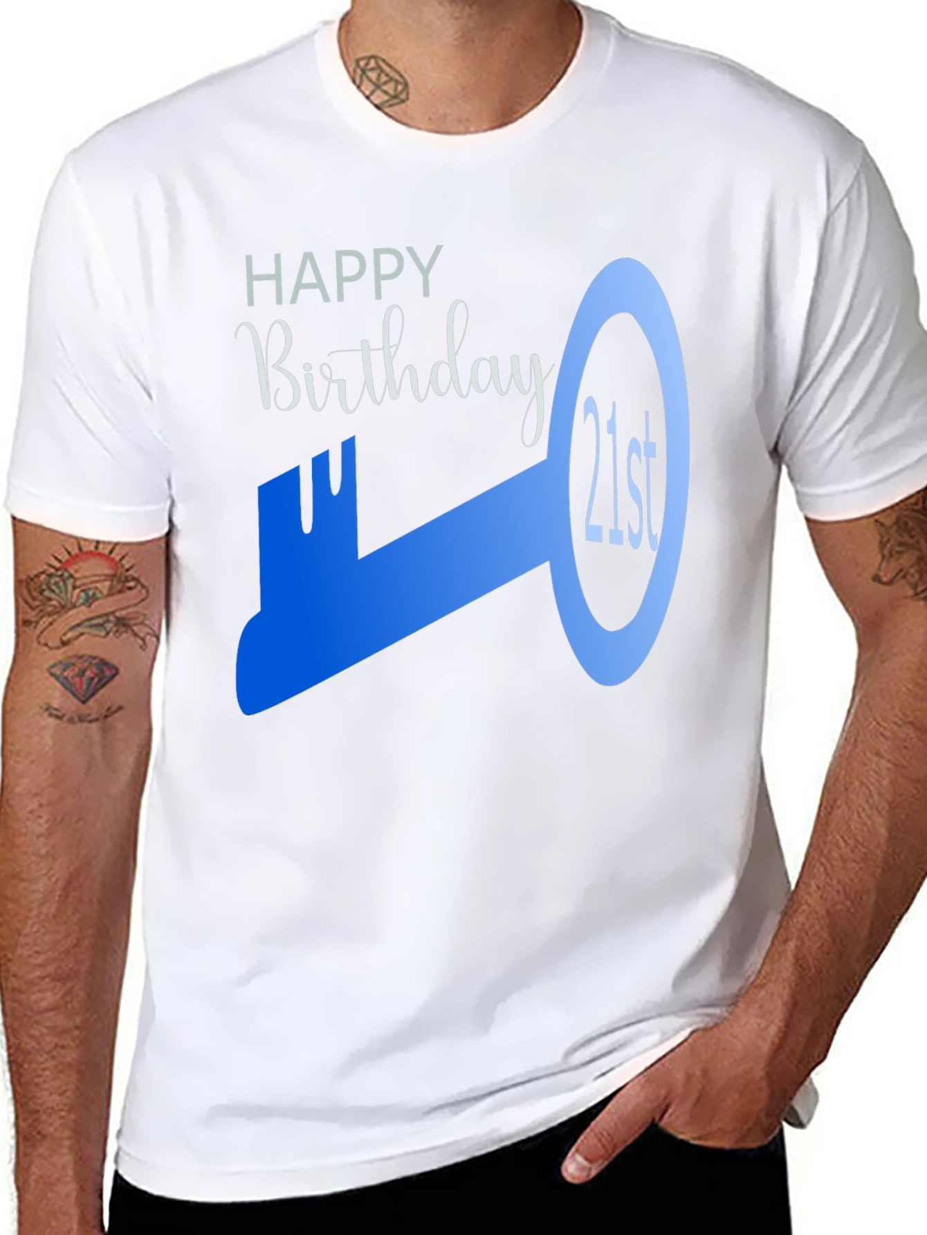 21st Birthday Key Graphic T-Shirt