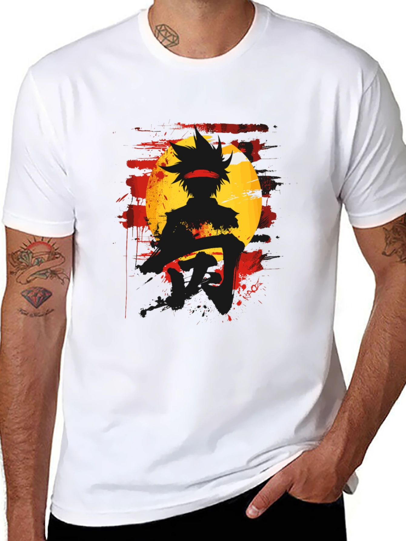 Anime Silhouette Graphic Tee