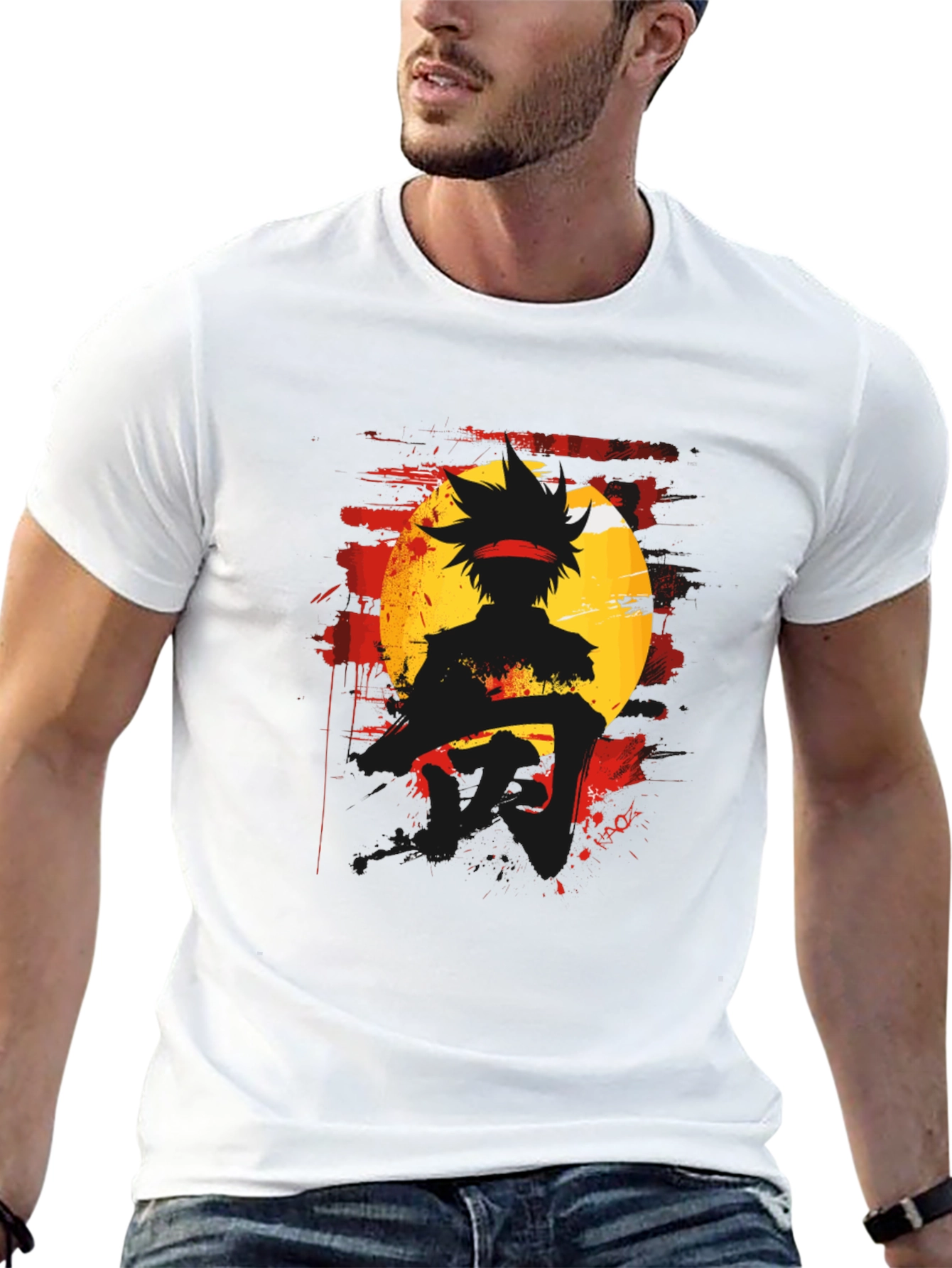 Anime Silhouette Graphic Tee