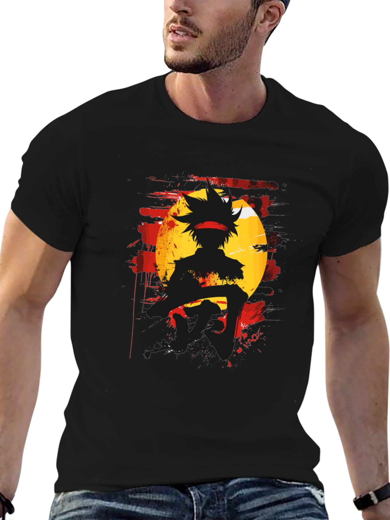Anime Silhouette Graphic Tee