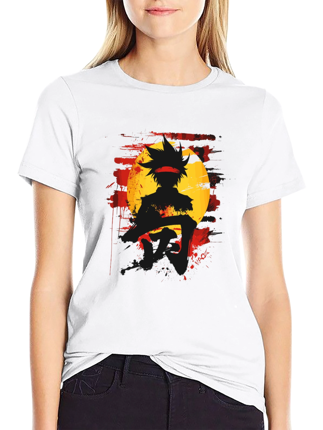 Anime Silhouette Graphic Tee