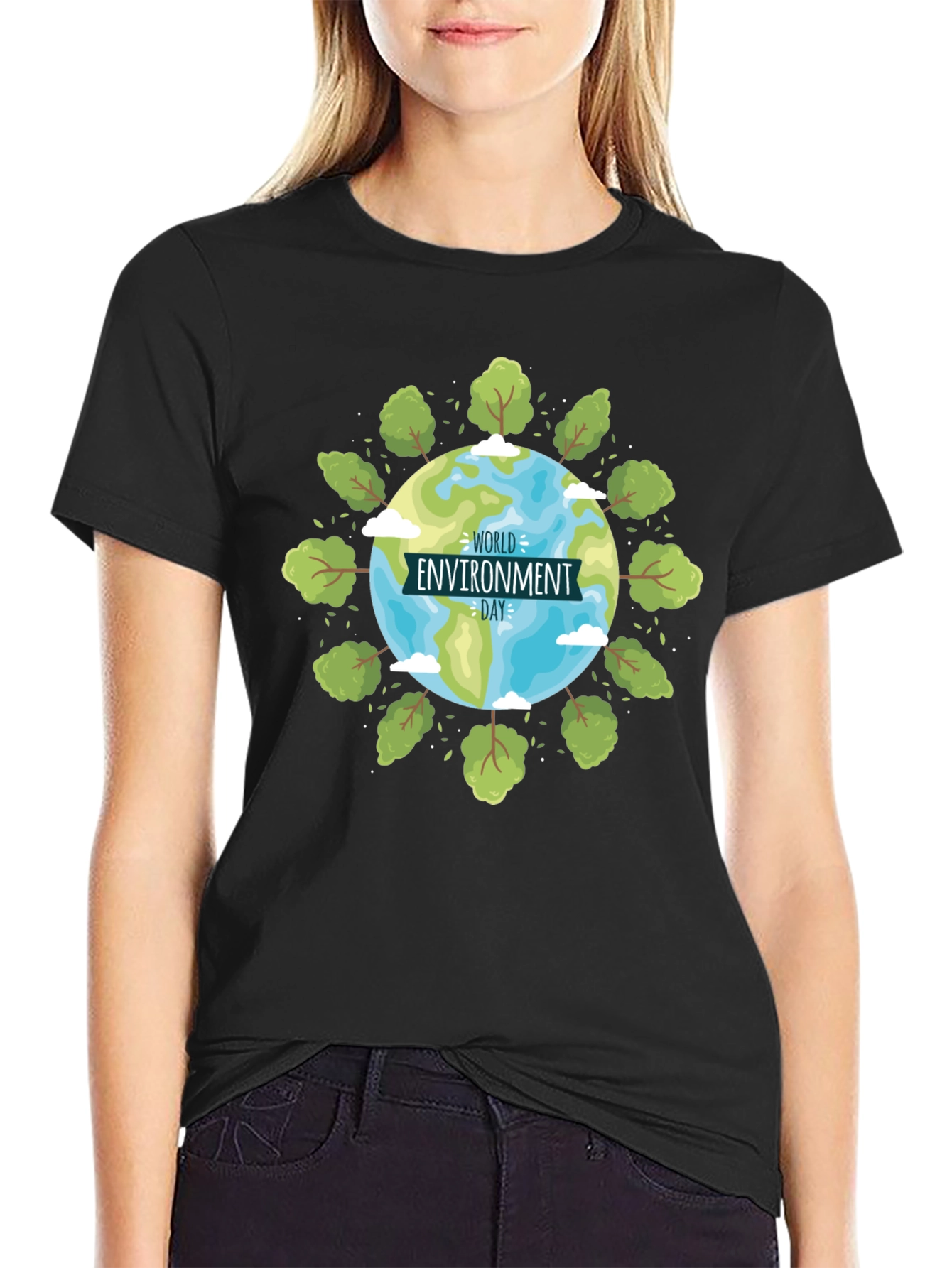 World Environment Day Graphic Black T-Shirt