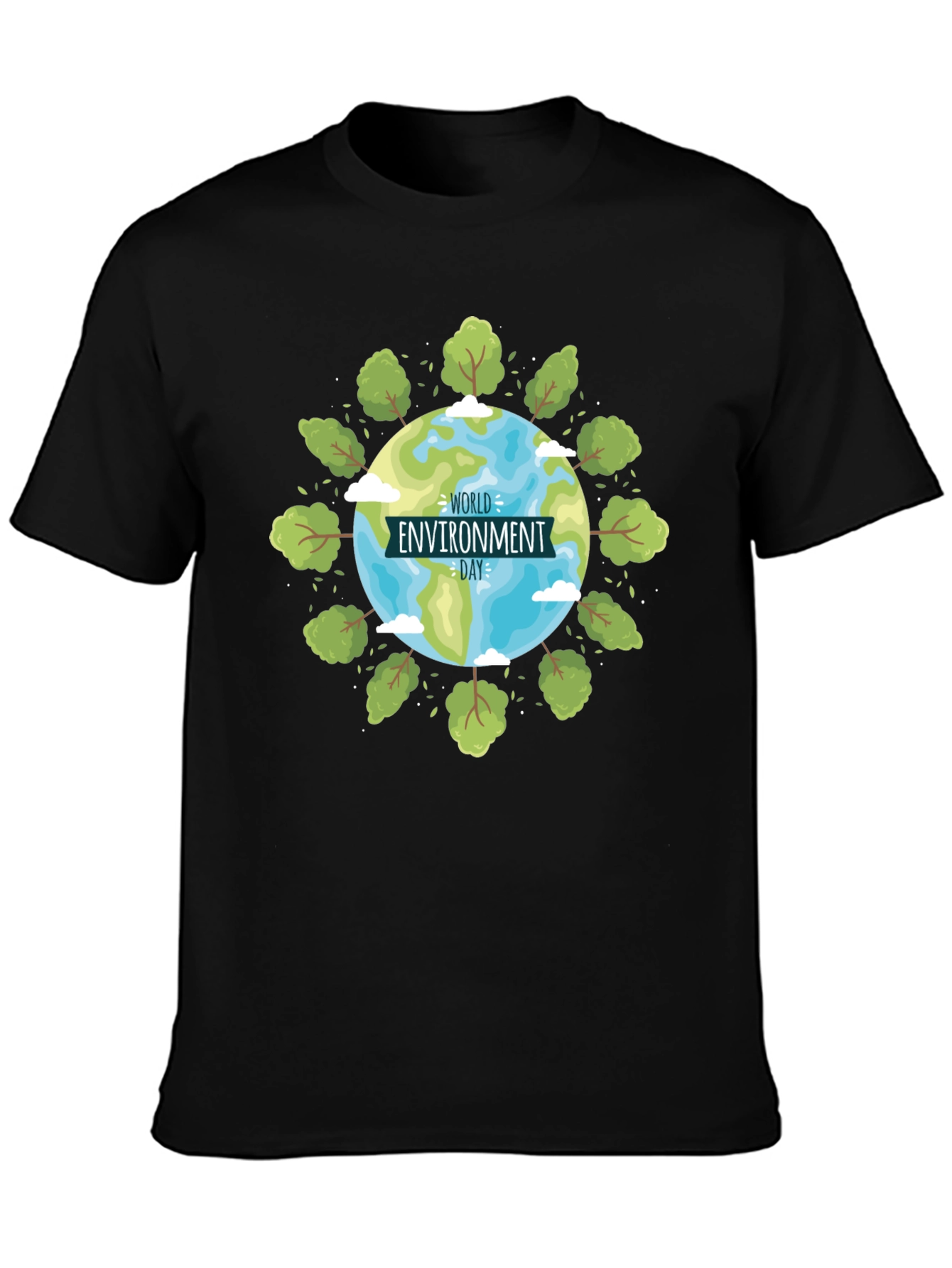 World Environment Day Graphic Black T-Shirt