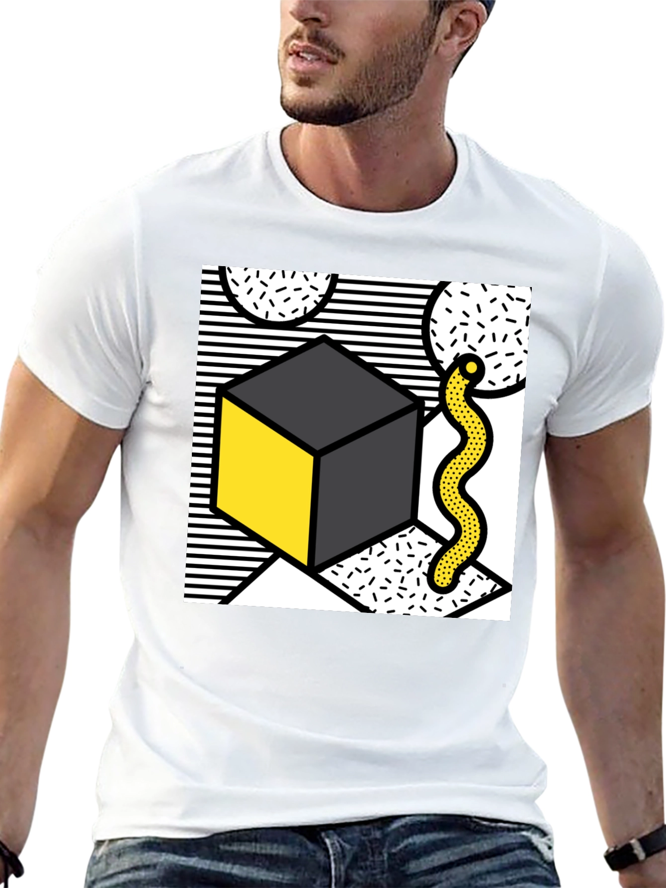 Abstract Geometric Art Graphic Tee