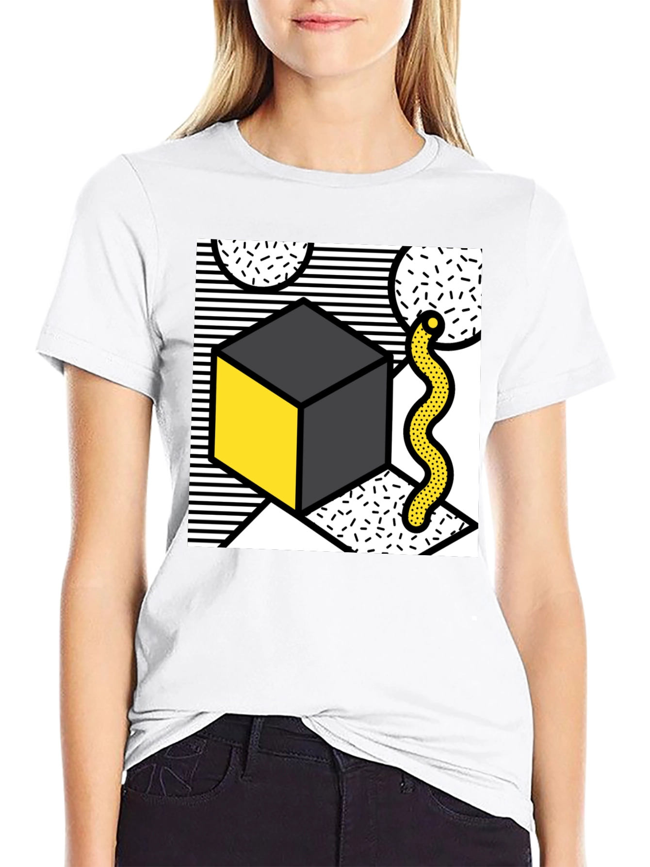 Abstract Geometric Art Graphic Tee