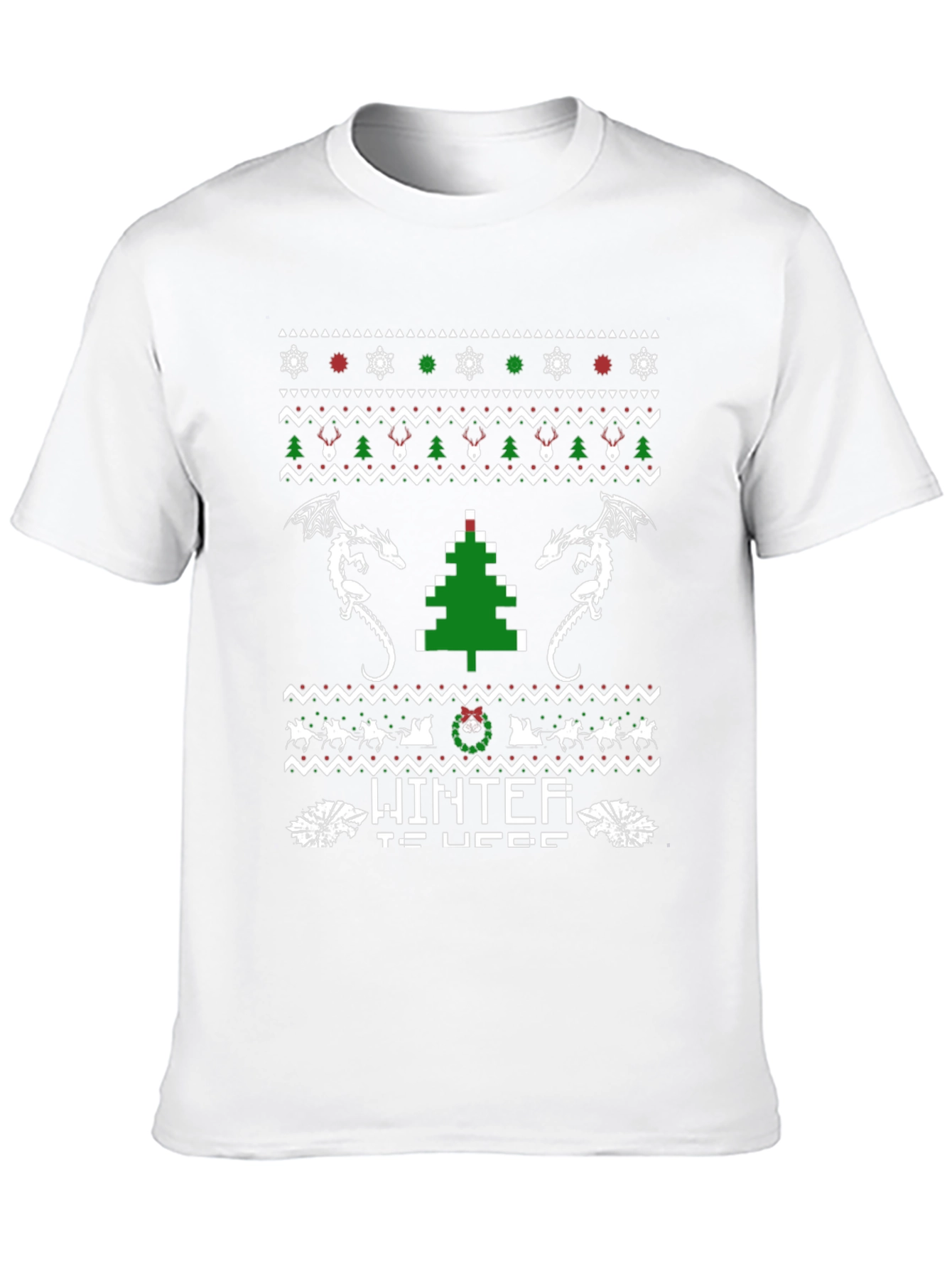 Winter Is Here Christmas Dragon T-Shirt