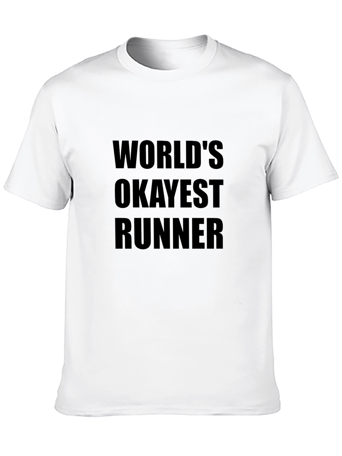 Worlds Okayest Runner T-Shirt Funny Running Tee