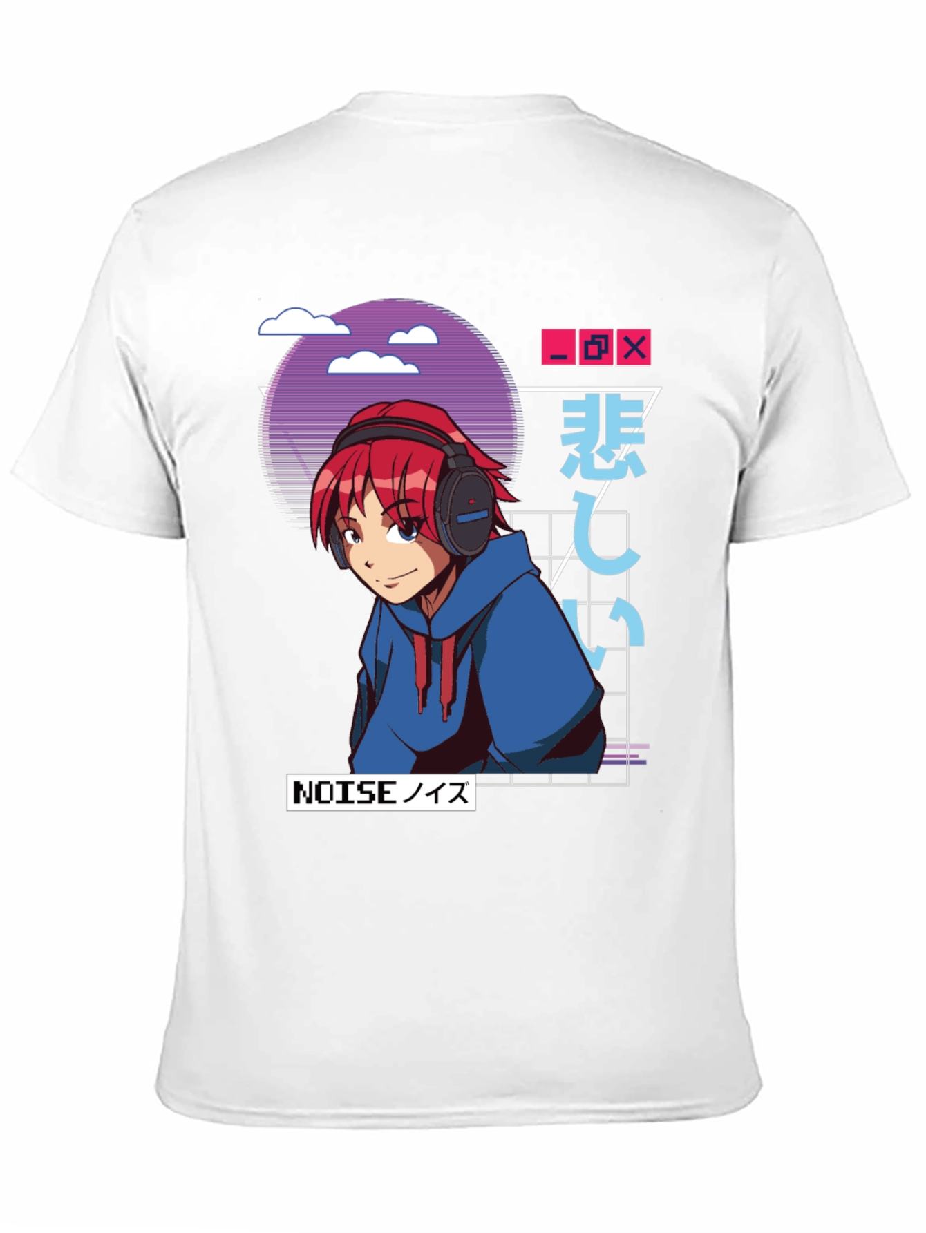 Anime Manga Graphic Tee - Noise Redhead