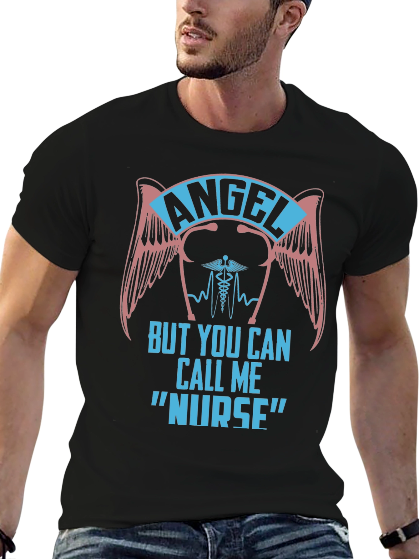 Angel Nurse Graphic T-Shirt - Soft & Stylish!
