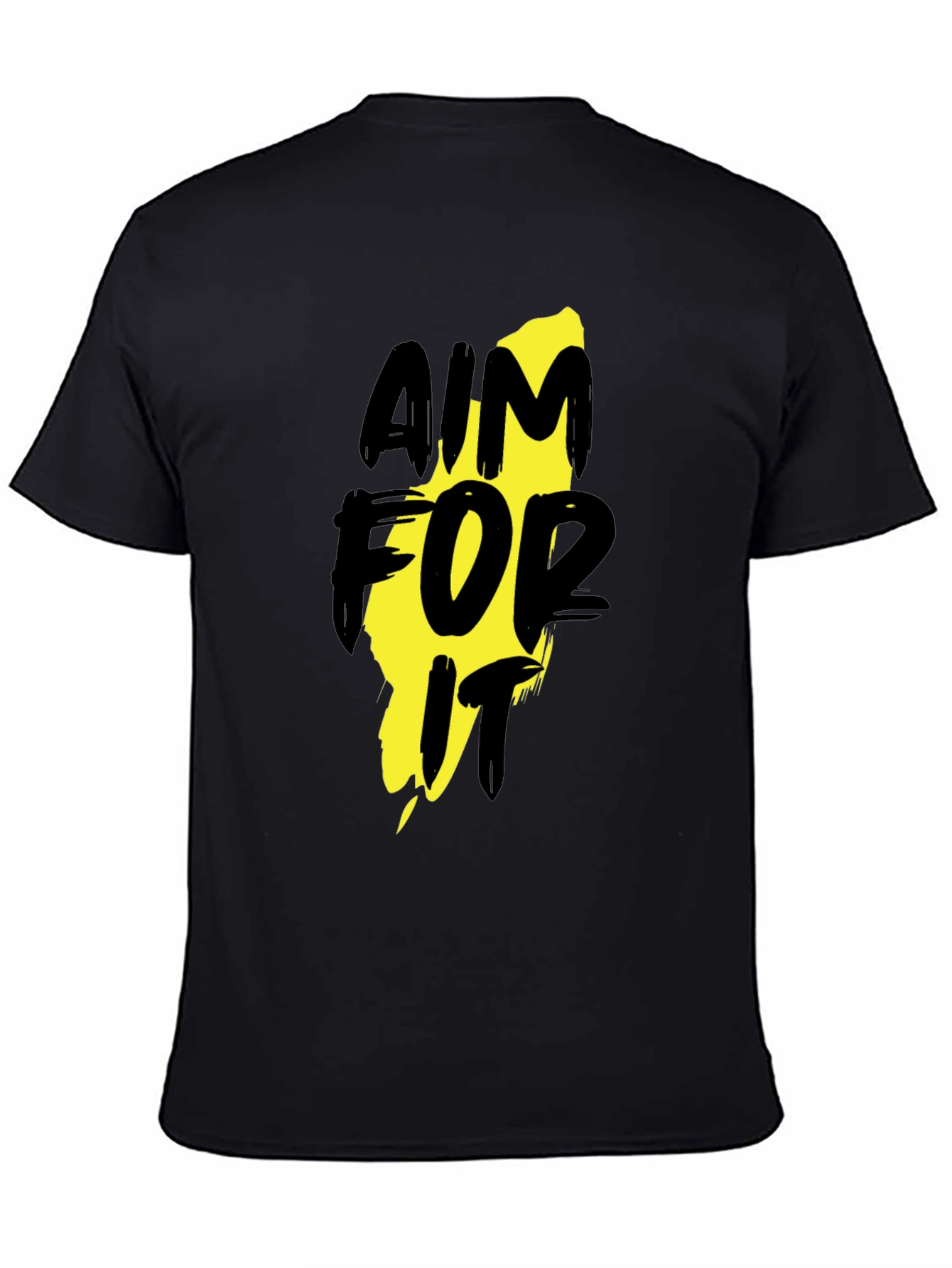 Aim For It Black Graphic T-Shirt