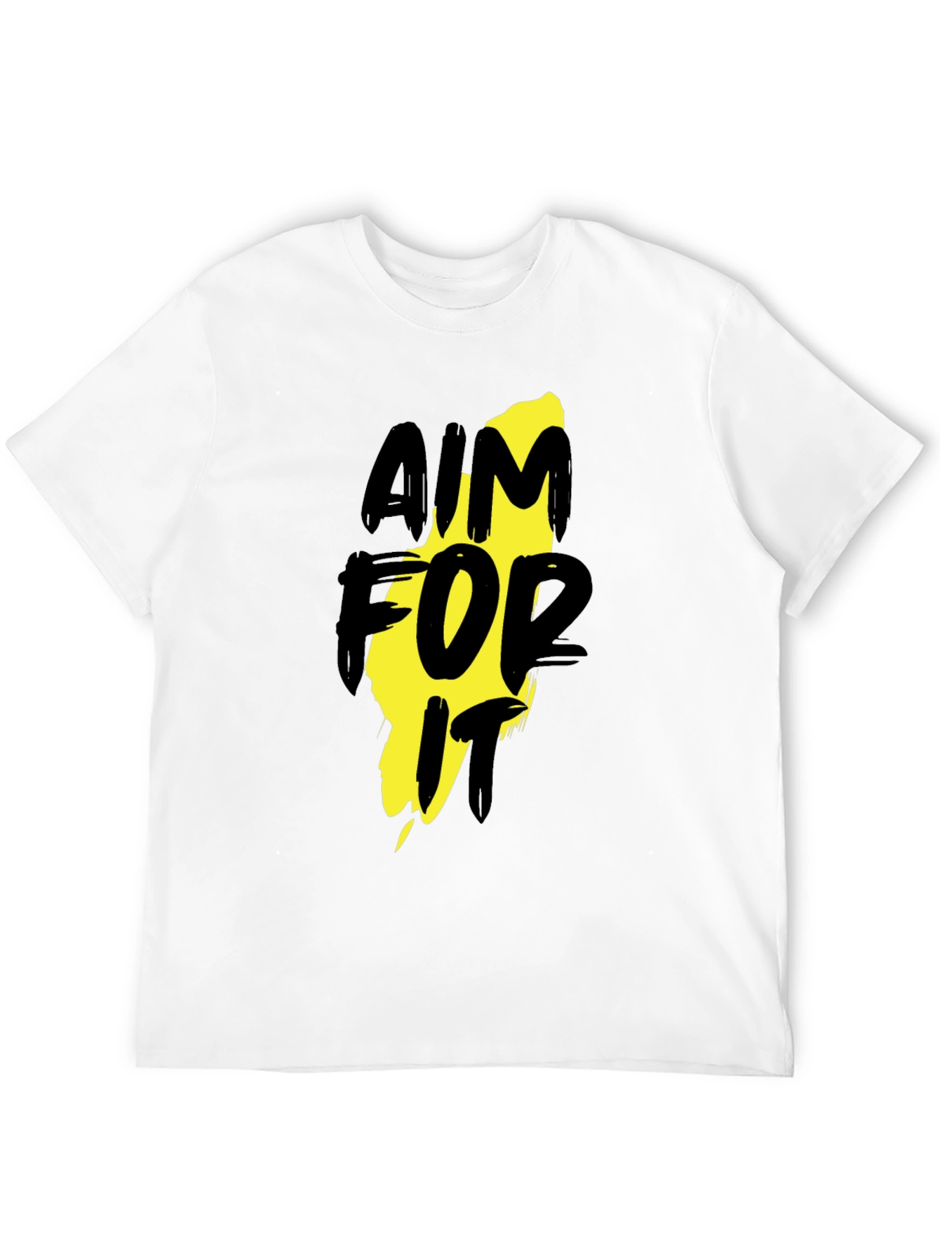 Aim For It Black Graphic T-Shirt
