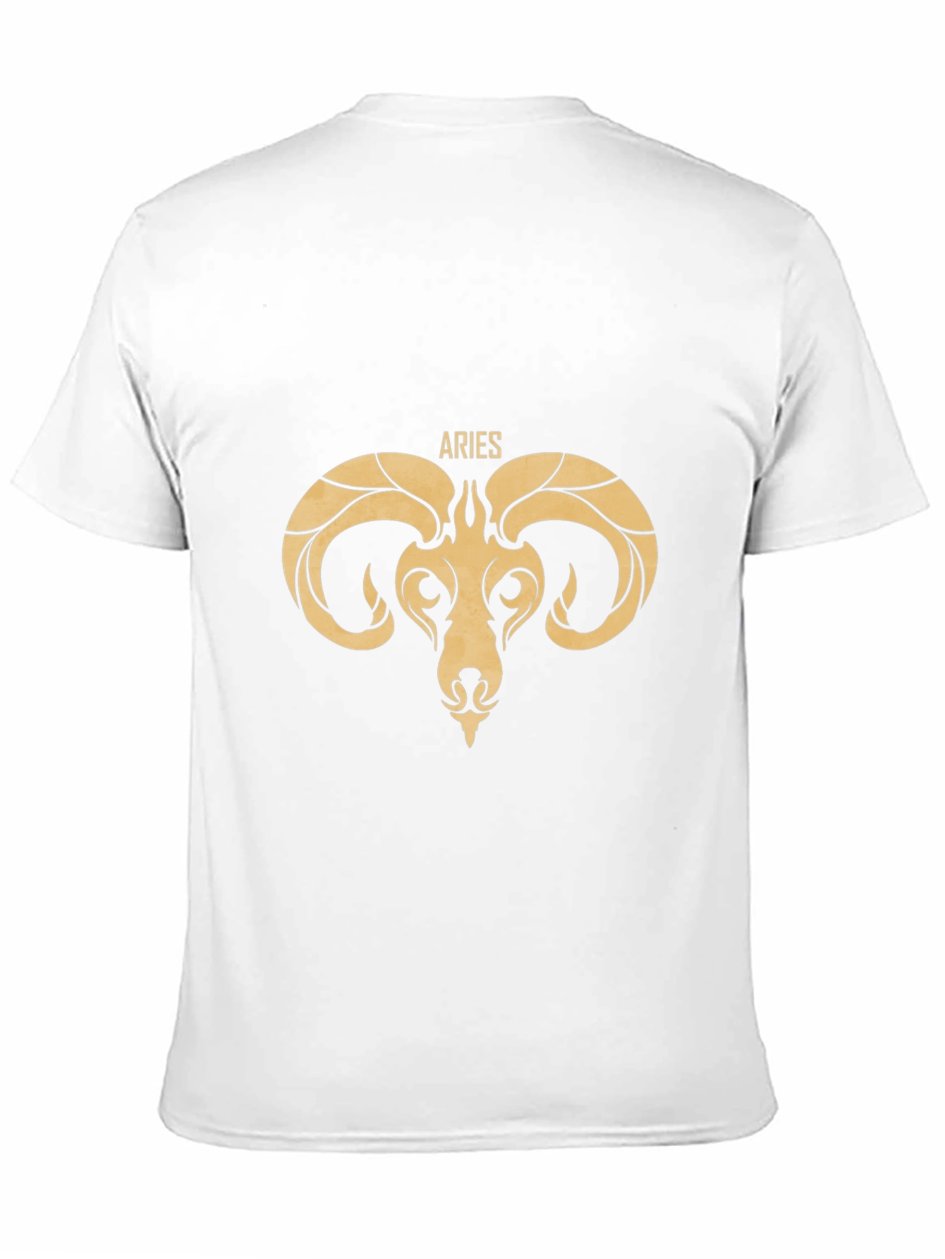 Aries Zodiac Graphic Tee - Black Cotton T-Shirt