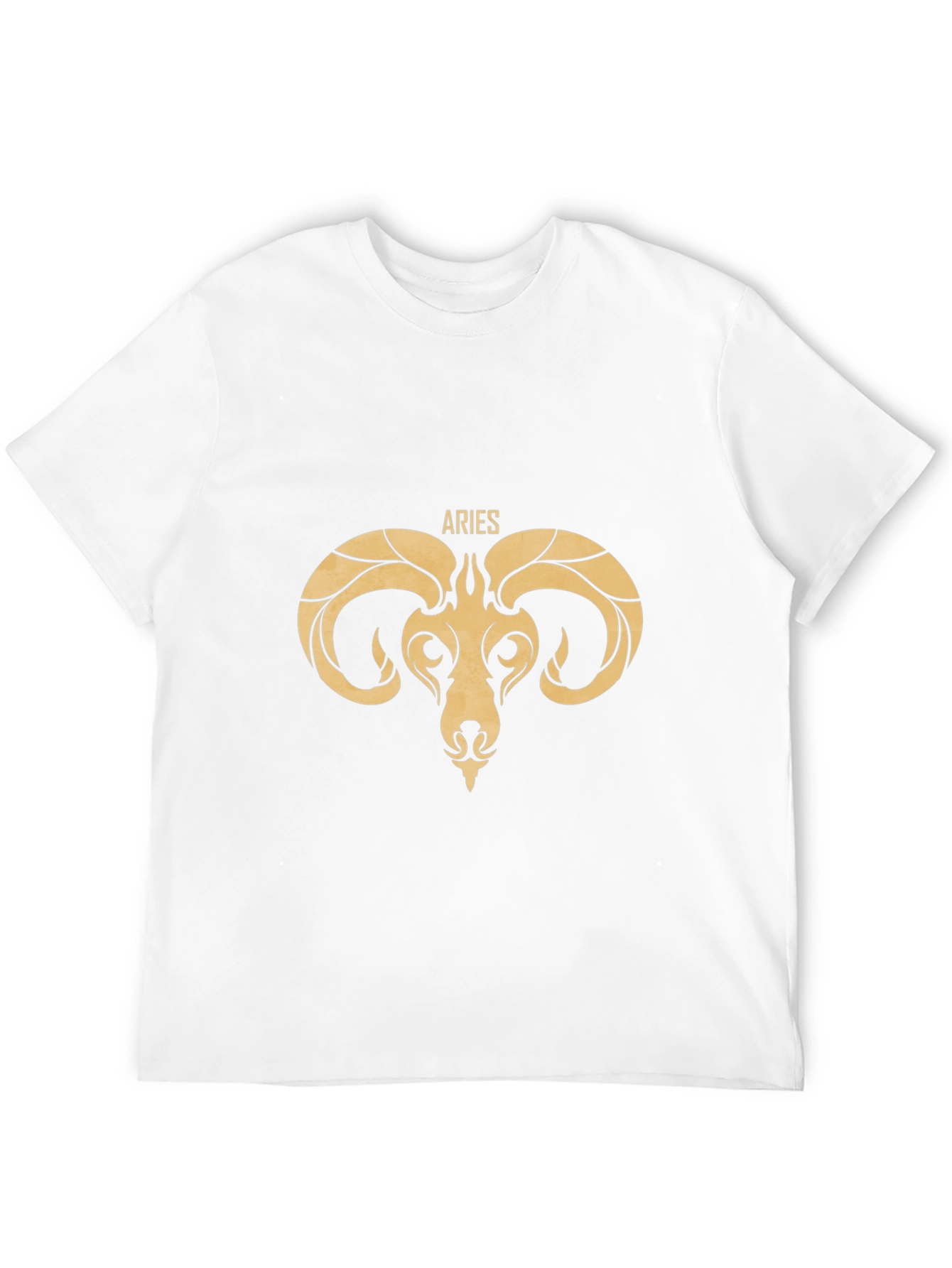 Aries Zodiac Graphic Tee - Black Cotton T-Shirt