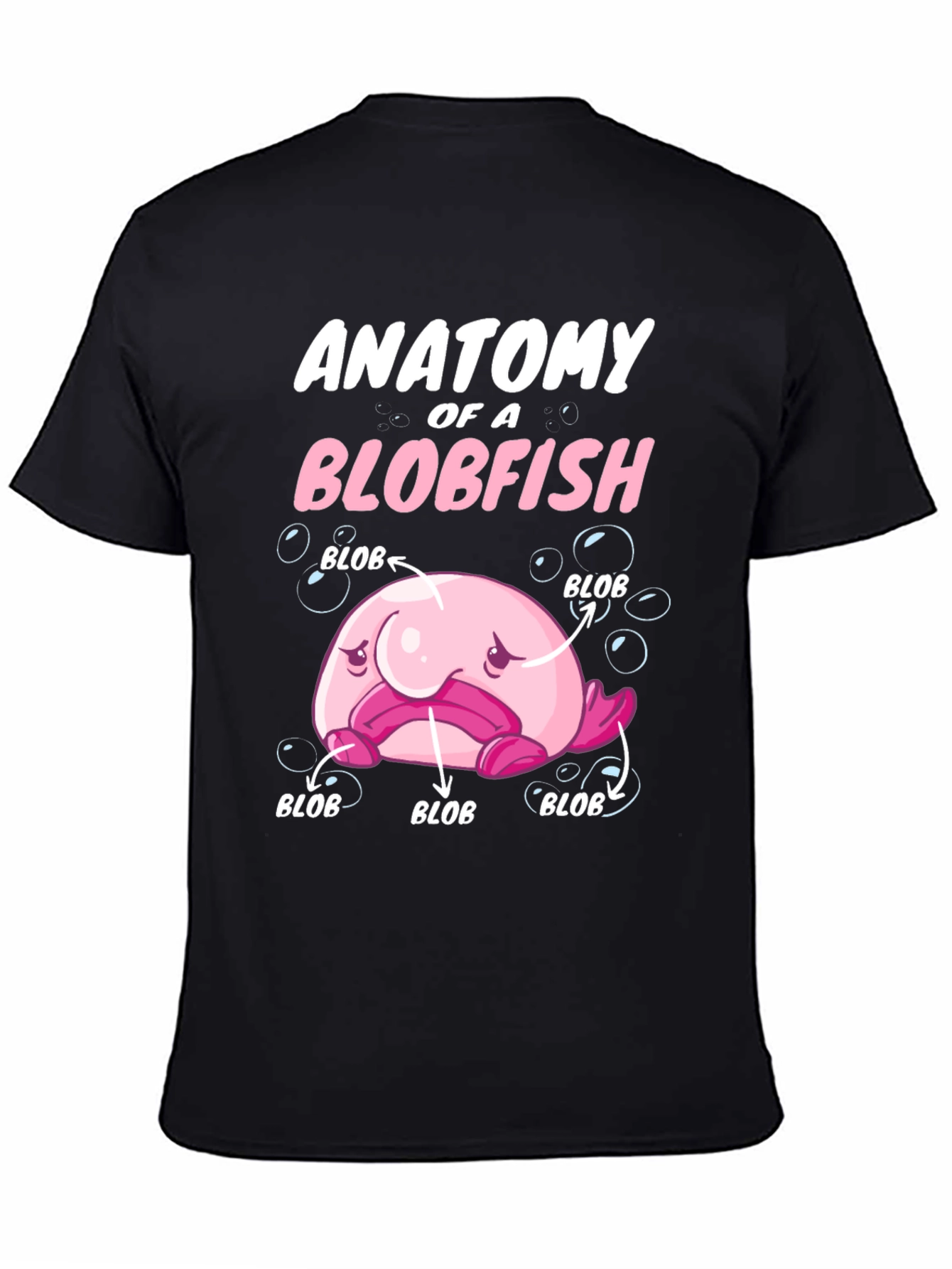 Anatomy of a Blobfish Graphic T-Shirt