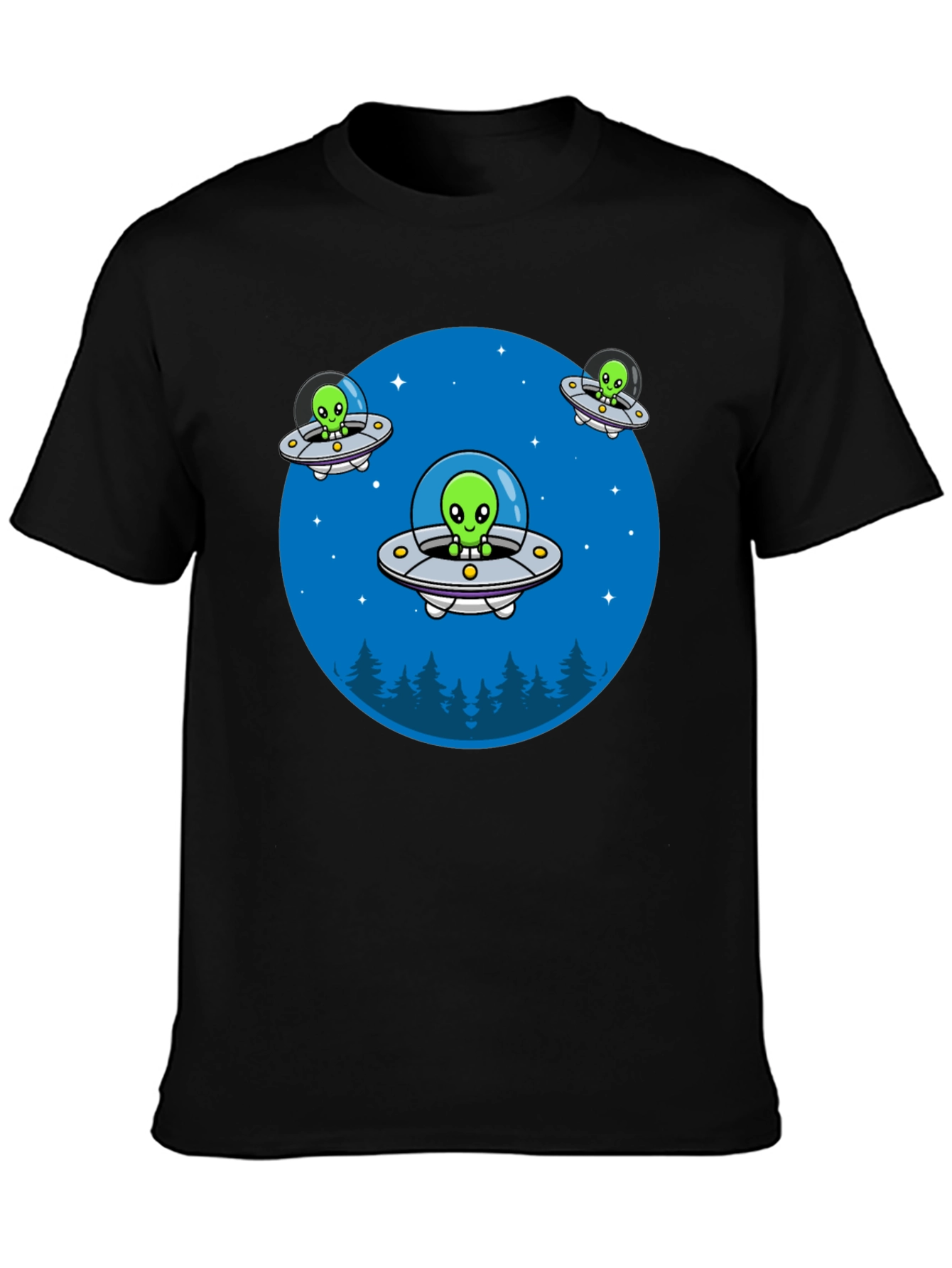 Alien UFO Graphic T-Shirt