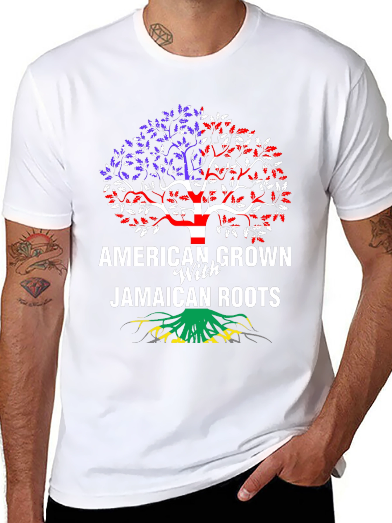American Grown with Jamaican Roots T-Shirt