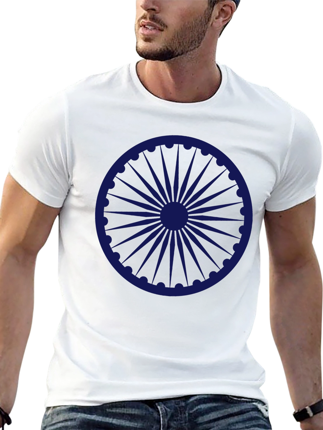 Ashoka Chakra Black T-Shirt