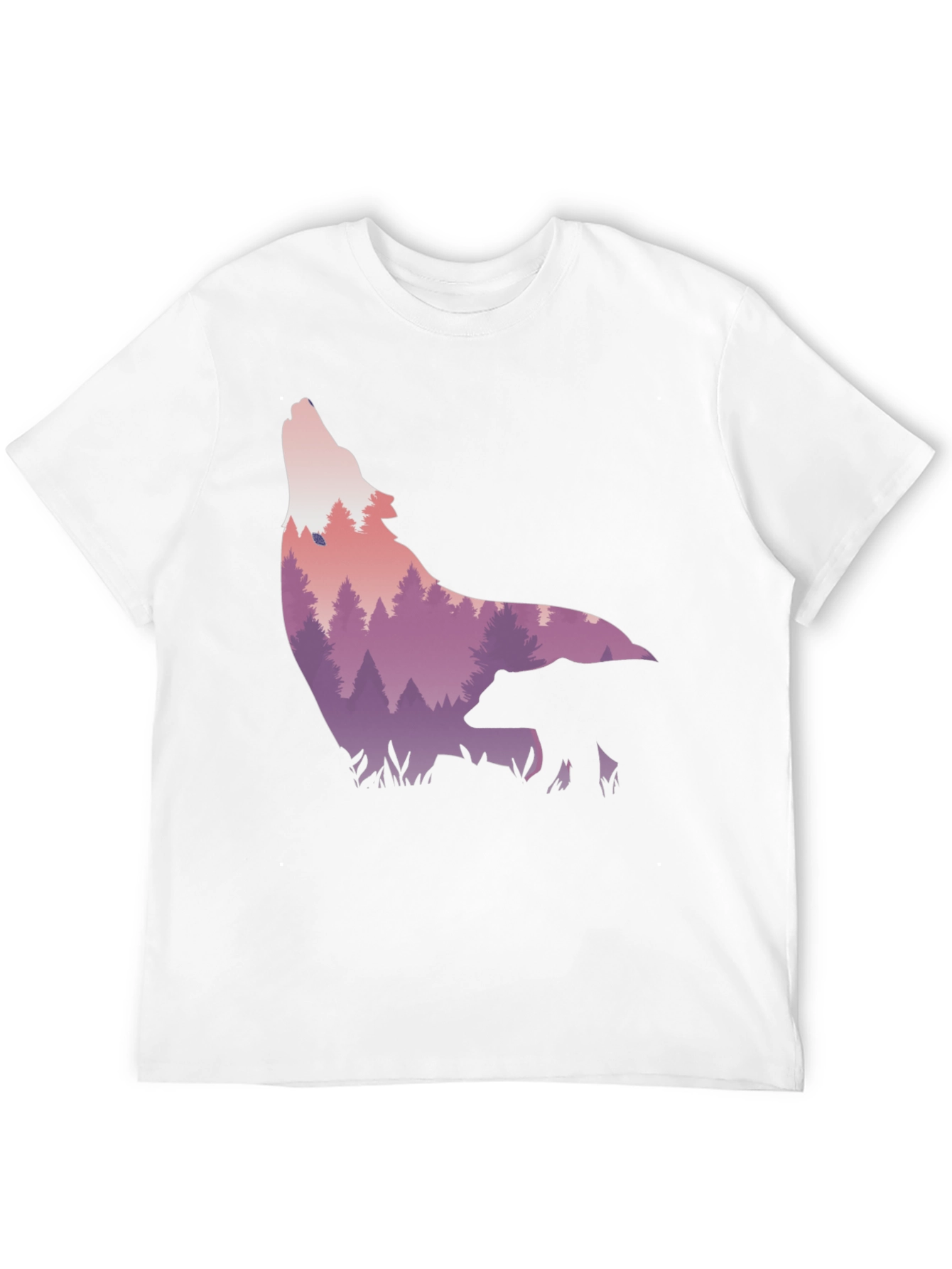 Wolf & Bear Graphic Tee - Nature Scene Print