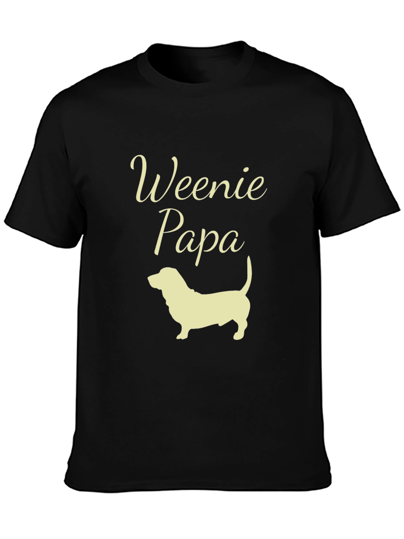 Weenie Papa Dachshund T-Shirt - Dog Dad Tee